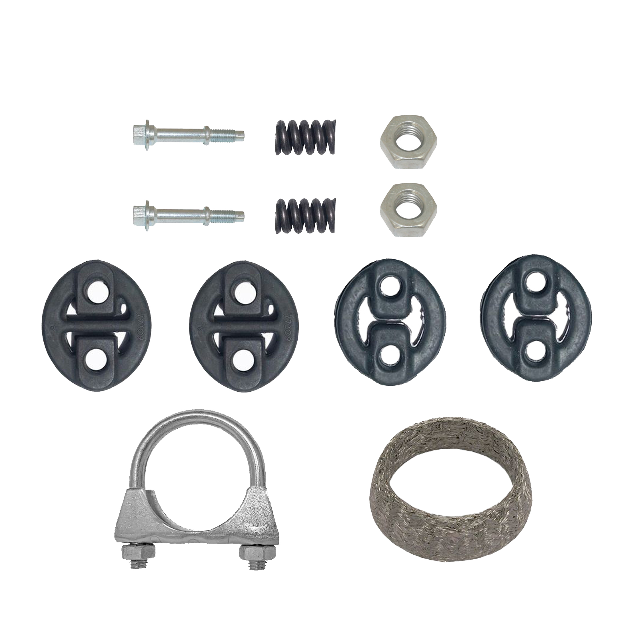 Montagesatz für Auspuffanlage Toyota Yaris 1.0 65PS/68PS ab. Bj. 1999