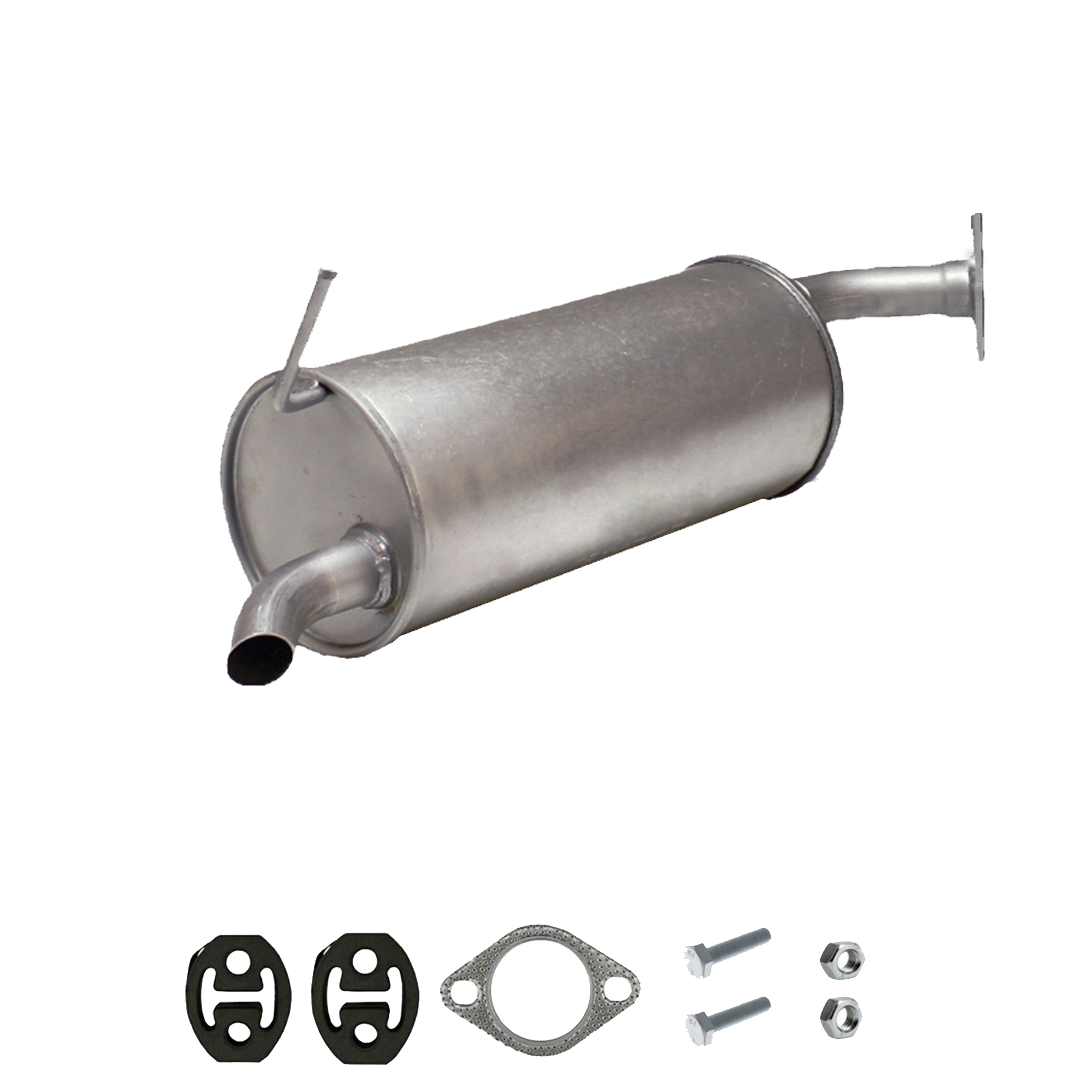 Auspuff Endschalldämpfer Hyundai Getz (TB), 1.1, 1.3i, 1.4i mit Montagesatz