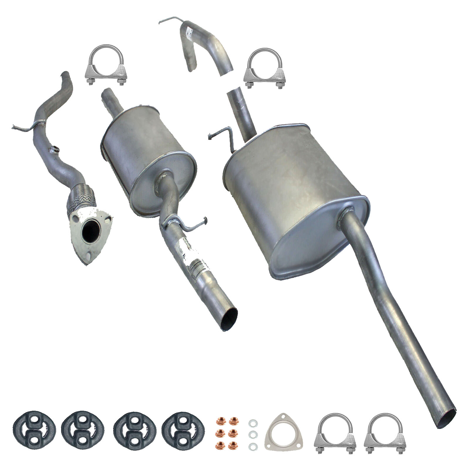 Komplette Auspuffanlage ab Kat OPEL AGILA 1.0 12V 2000-2008 Auspuff