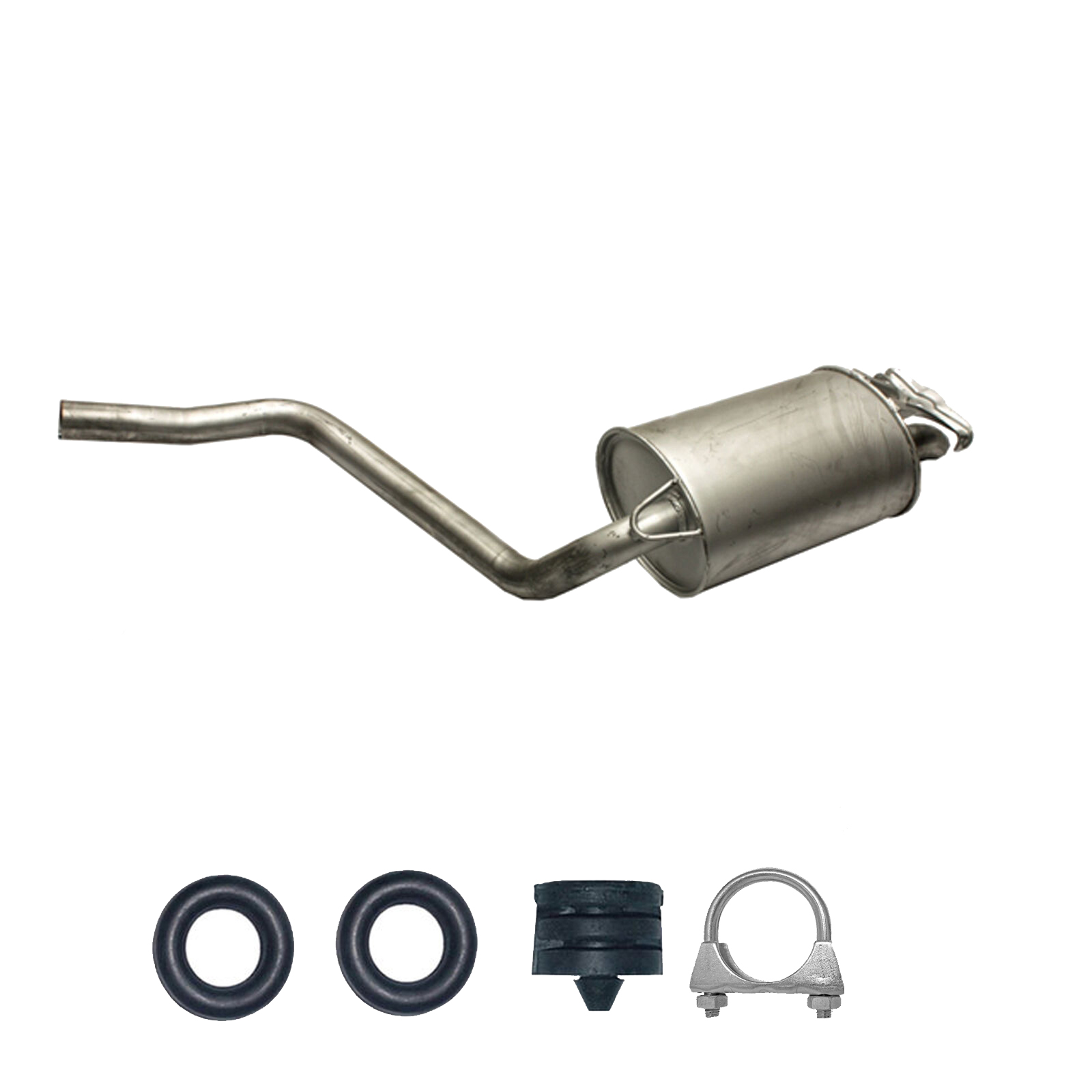 Endschalldämpfer für Mercedes Benz 190 (W201) E 2.3, Montagesatz