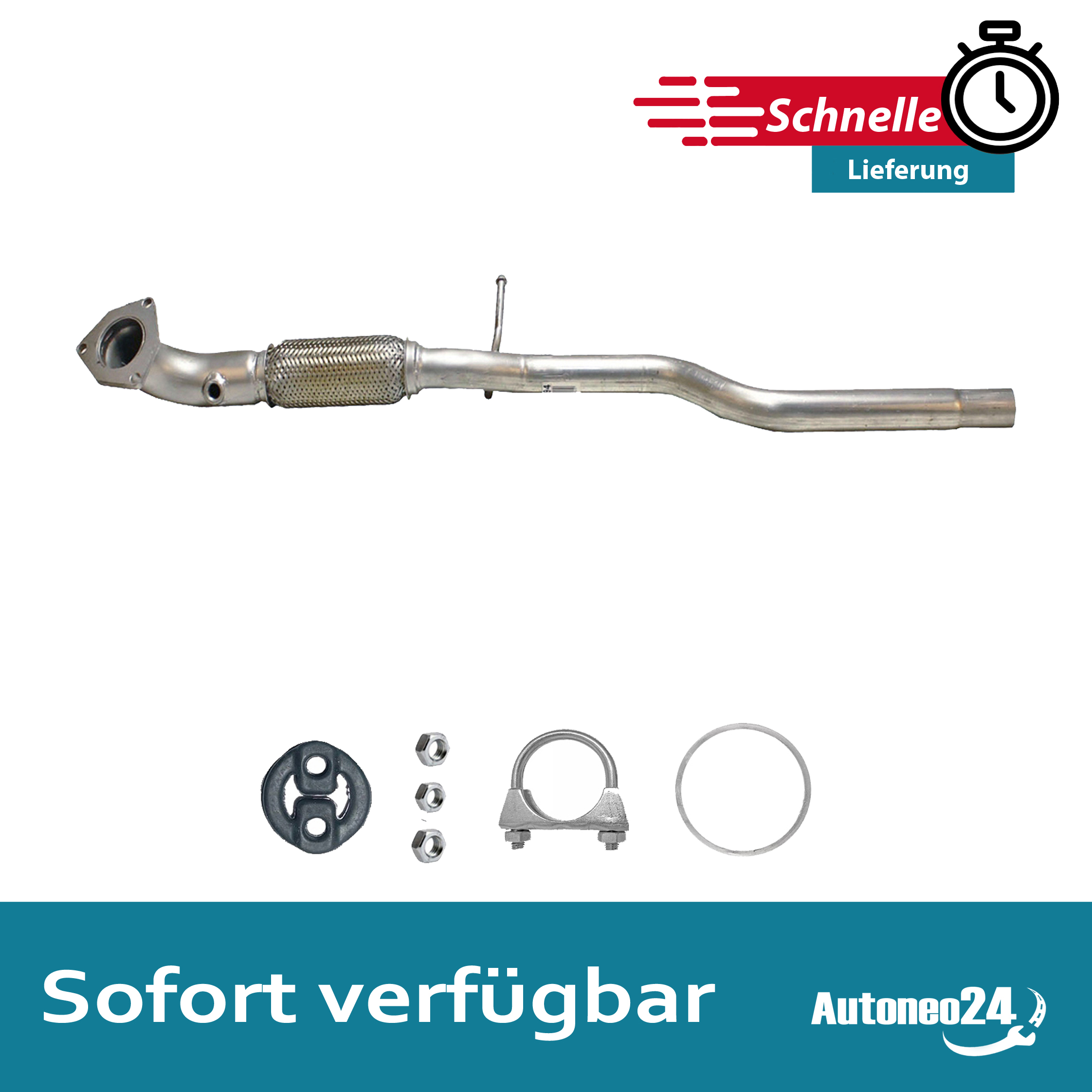 Abgasrohr CHEVROLET Spark 1.0 ab. Bj. 2010 (M300) + Montagesatz