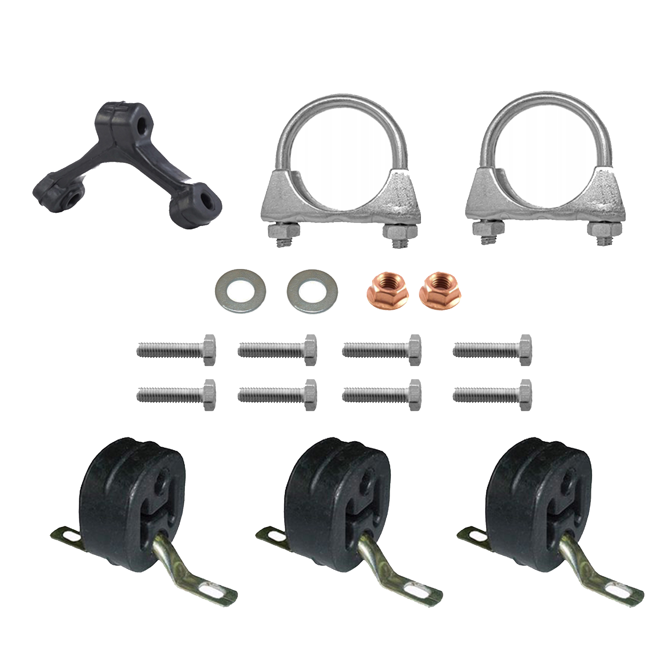 Montagesatz für Endschalldämpfer + Mittelschalldämpfer VW PASSAT B5
