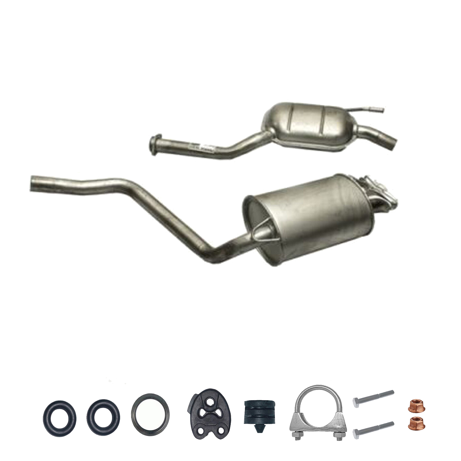 Auspuffanlage Auspuff ab Kat Mercedes Benz 190 (W201) E 2.3 inkl. Montagesatz
