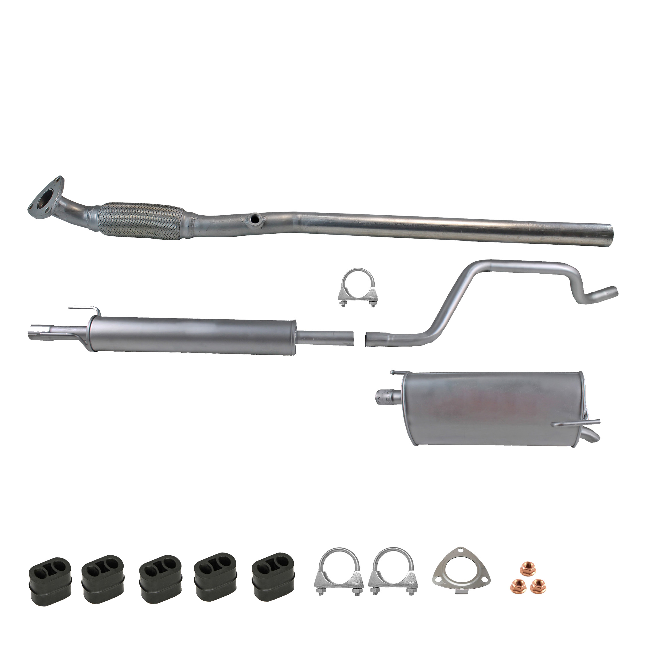 Auspuffanlage für OPEL MERIVA A X03 1.4/1.4LPG 90 PS ab. Bj. 2004- Auspuff