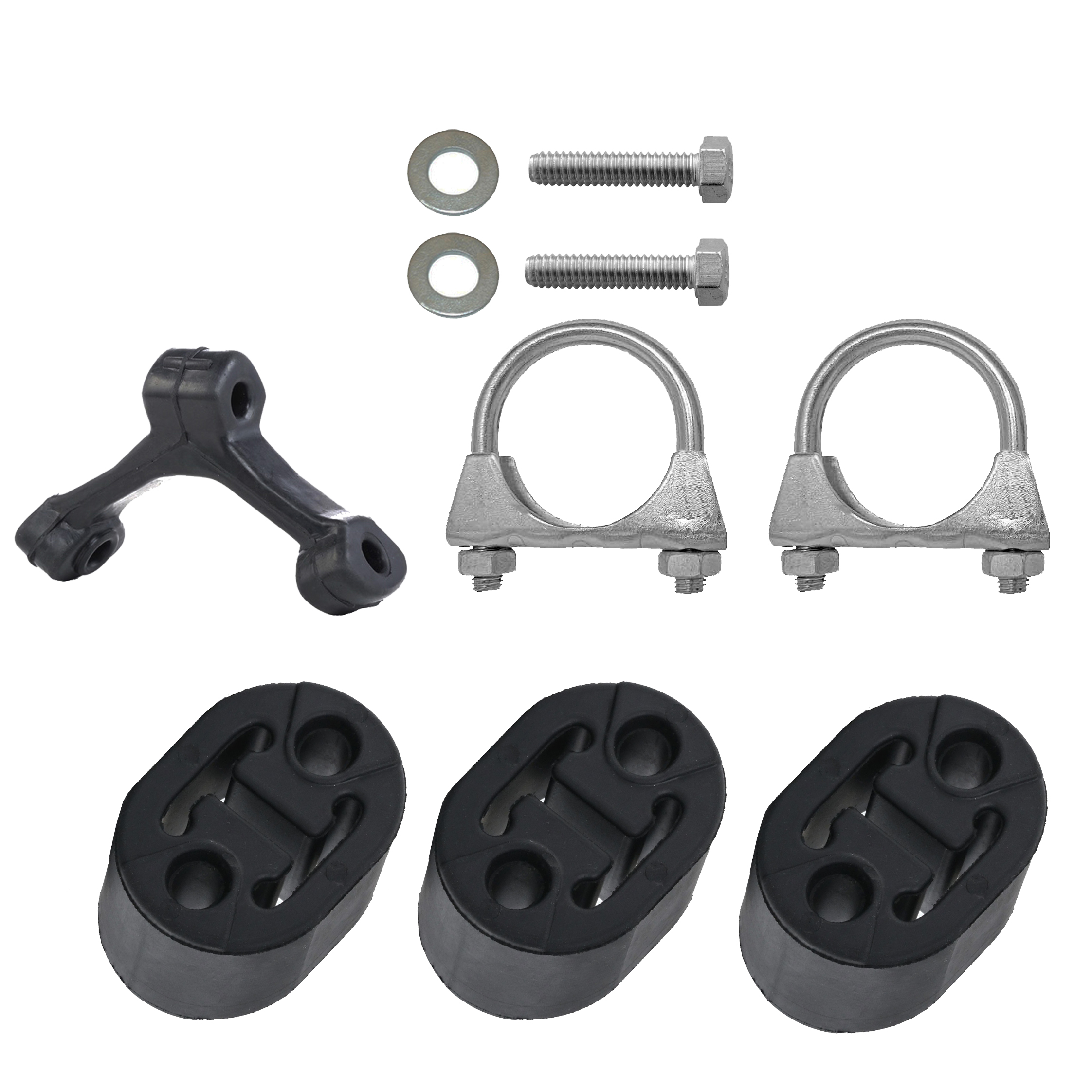 Montagesatz für Mittelschalldämpfer + Endschalldämpfer Seat Leon/Altea/Toledo