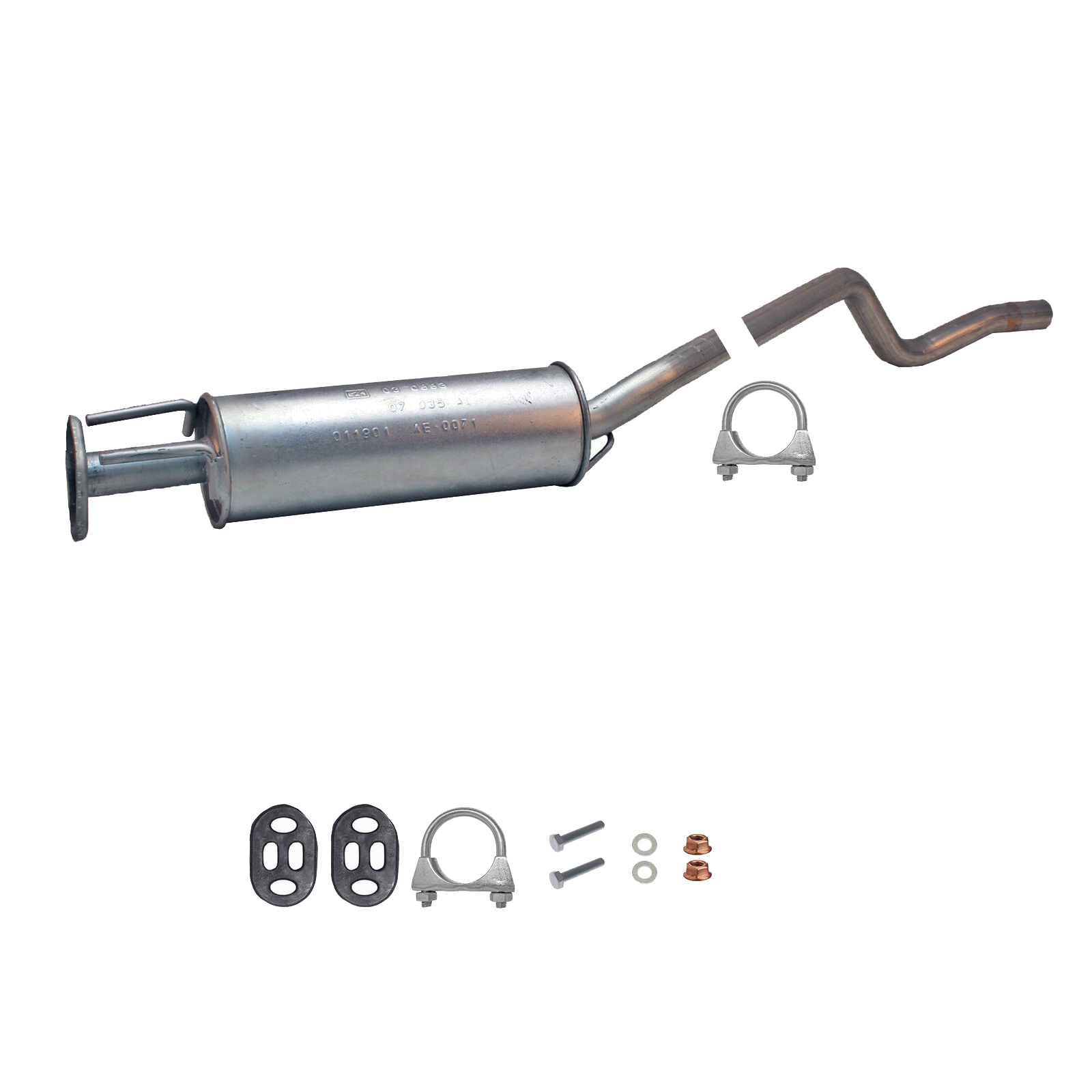 Mittelschalldämpfer für Opel Astra F CC, Stufenheck, Auspuff