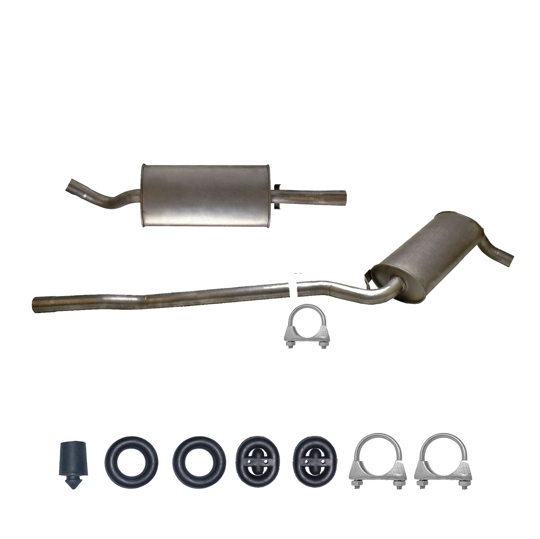 Komplette Auspuffanlage Auspuff Audi Coupe 1.8-2.0 1988-1996 + Montagesatz