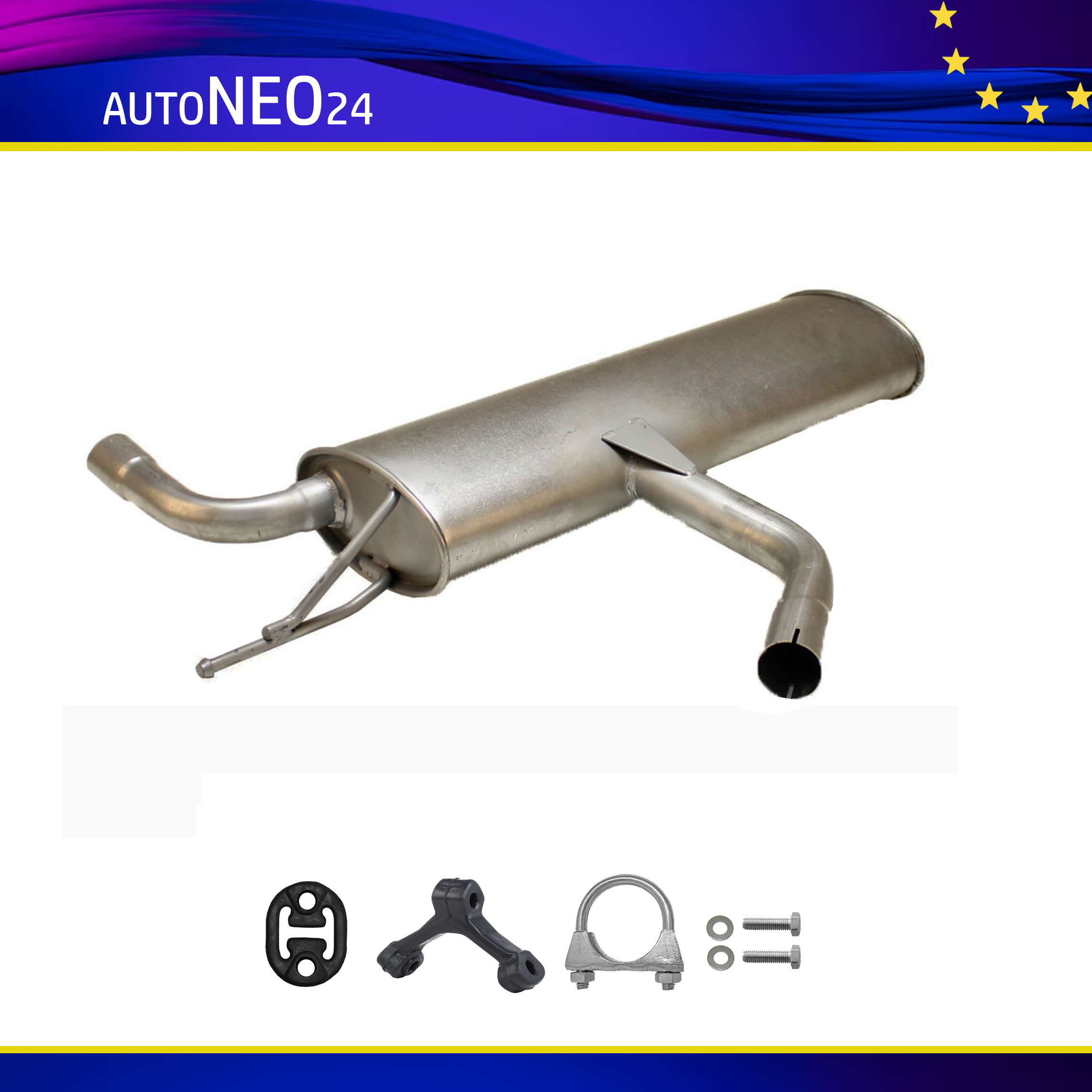 Auspuff Endschalldämpfer Seat Leon (1P1), Altea (5P1), Toledo (1P1) 1.6 Endtopf