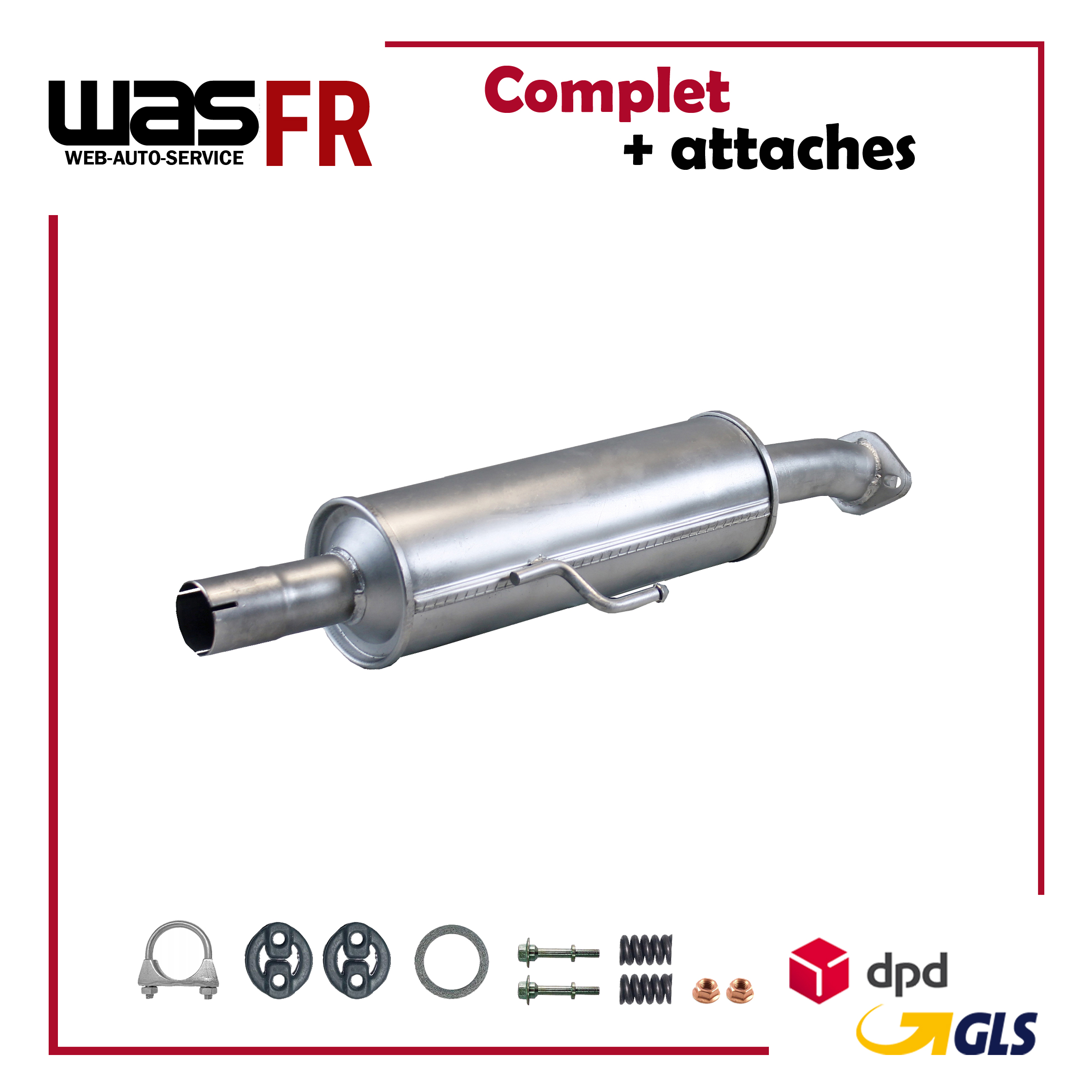 Vorschalldämpfer Auspuff Mit Montagesatz für MAZDA 6 GH 2.5i 170 PS 2007-