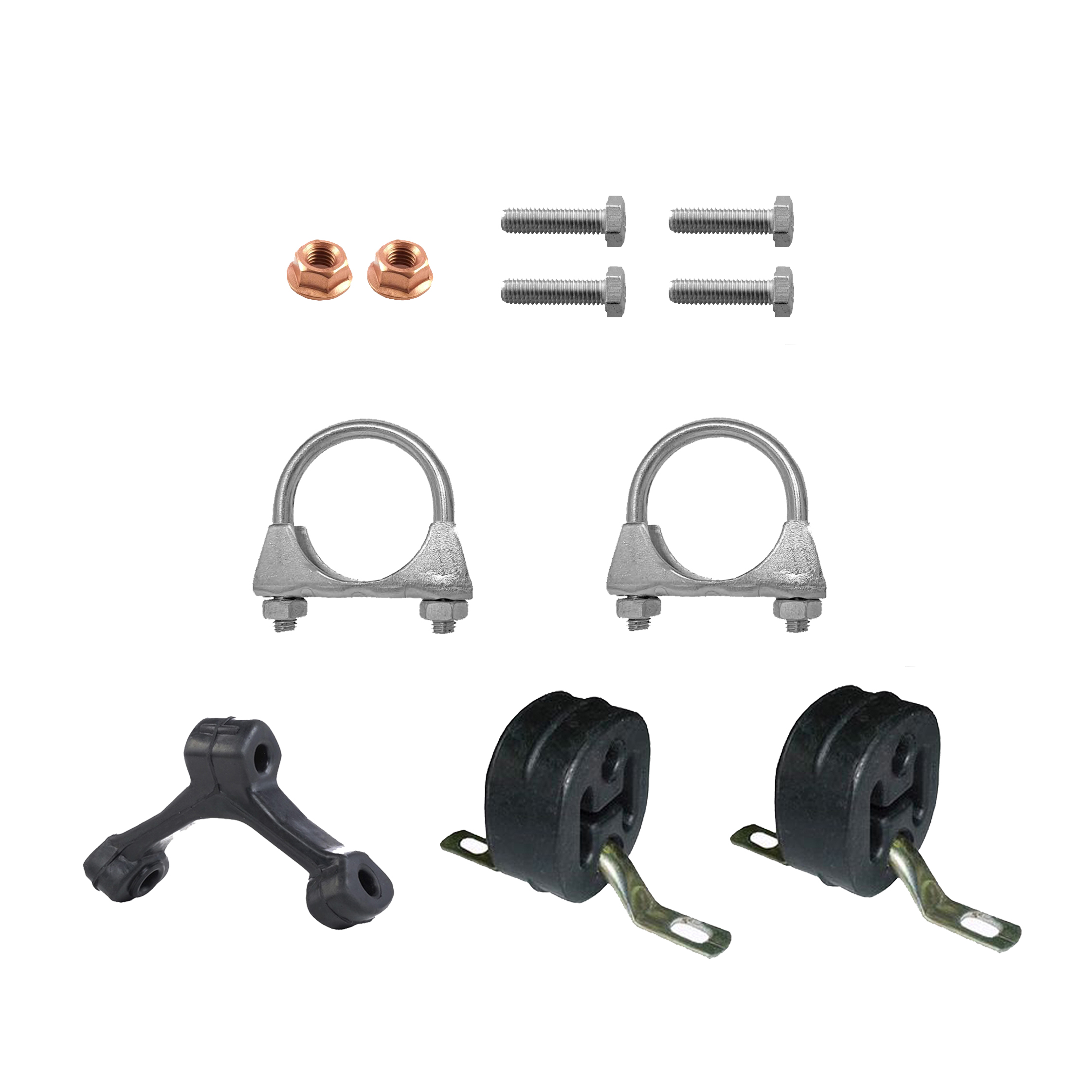 Montagesatz für Endschalldämpfer + Mittelschalldämpfer VW Passat B5 1.8, 2.0
