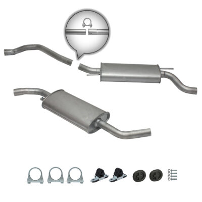 Auspuffanlage Auspuff ab Kat VW T4 Transporter 2.0 2.5 1.9 D 2.4 D + Anbaukit