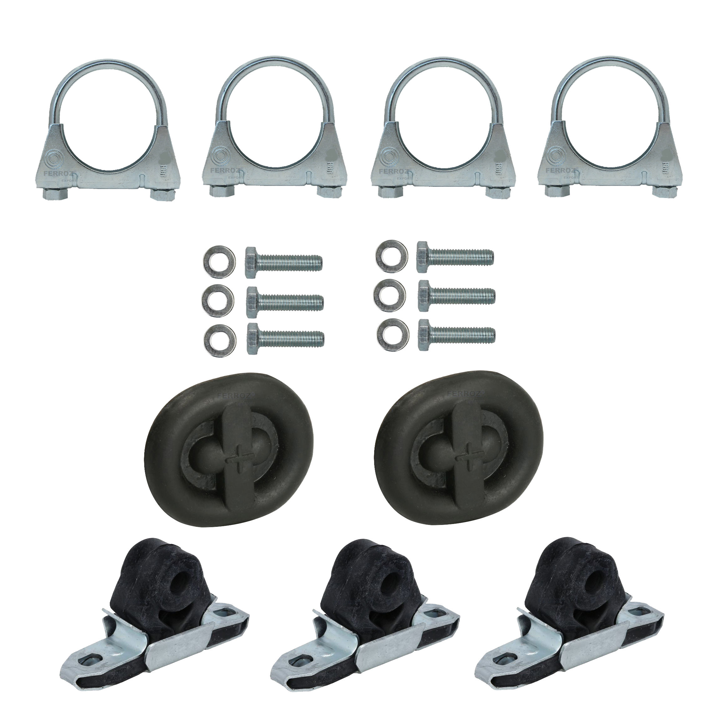 Auspuffanlage Schalldämpfer VW T4 1.9 2.0 2.4D 2.5D BJ. 90-95 KURZ Auspuff – Bild 4