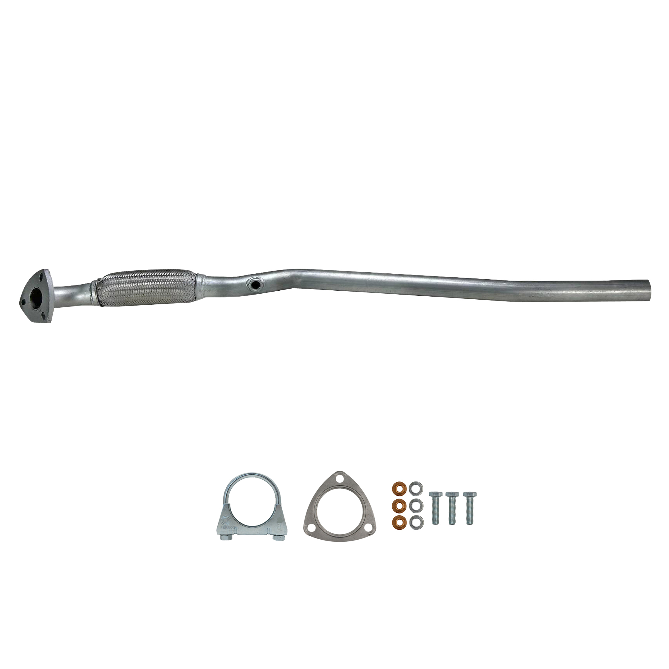 Auspuff Opel Corsa C 2000-2009 1.2-1.4 Mittelrohr + Montagesatz