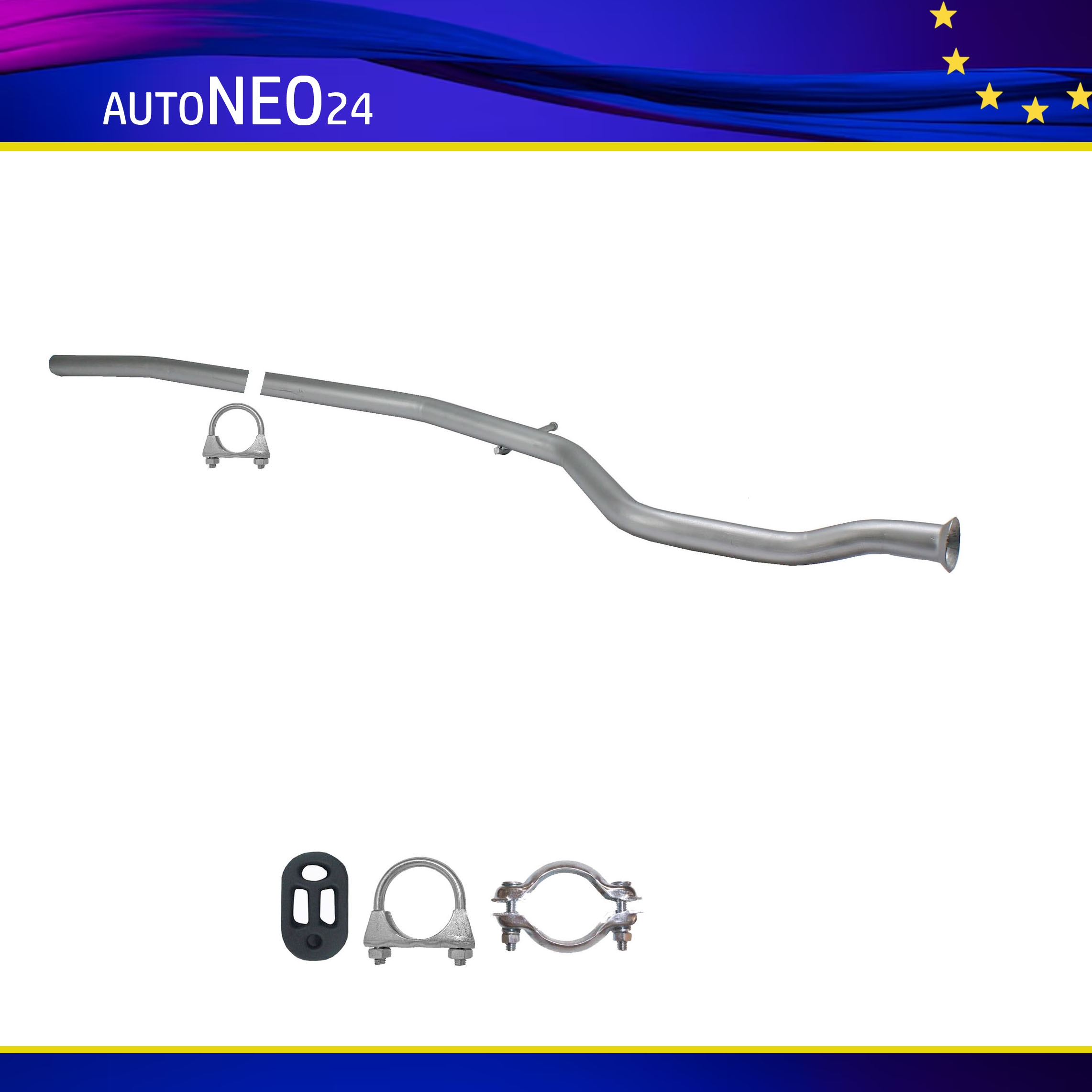 Reparaturrohr für Peugeot 206 1.4 HDI Fließheck, Mittelrohr ab. 2001-, 42, Abgasrohr – Bild 5