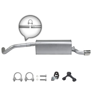 Endschalldämpfer für VW Polo 6R 1.2 TSI & AUDI A1 1.2 2010- ab. 2009- Auspuff