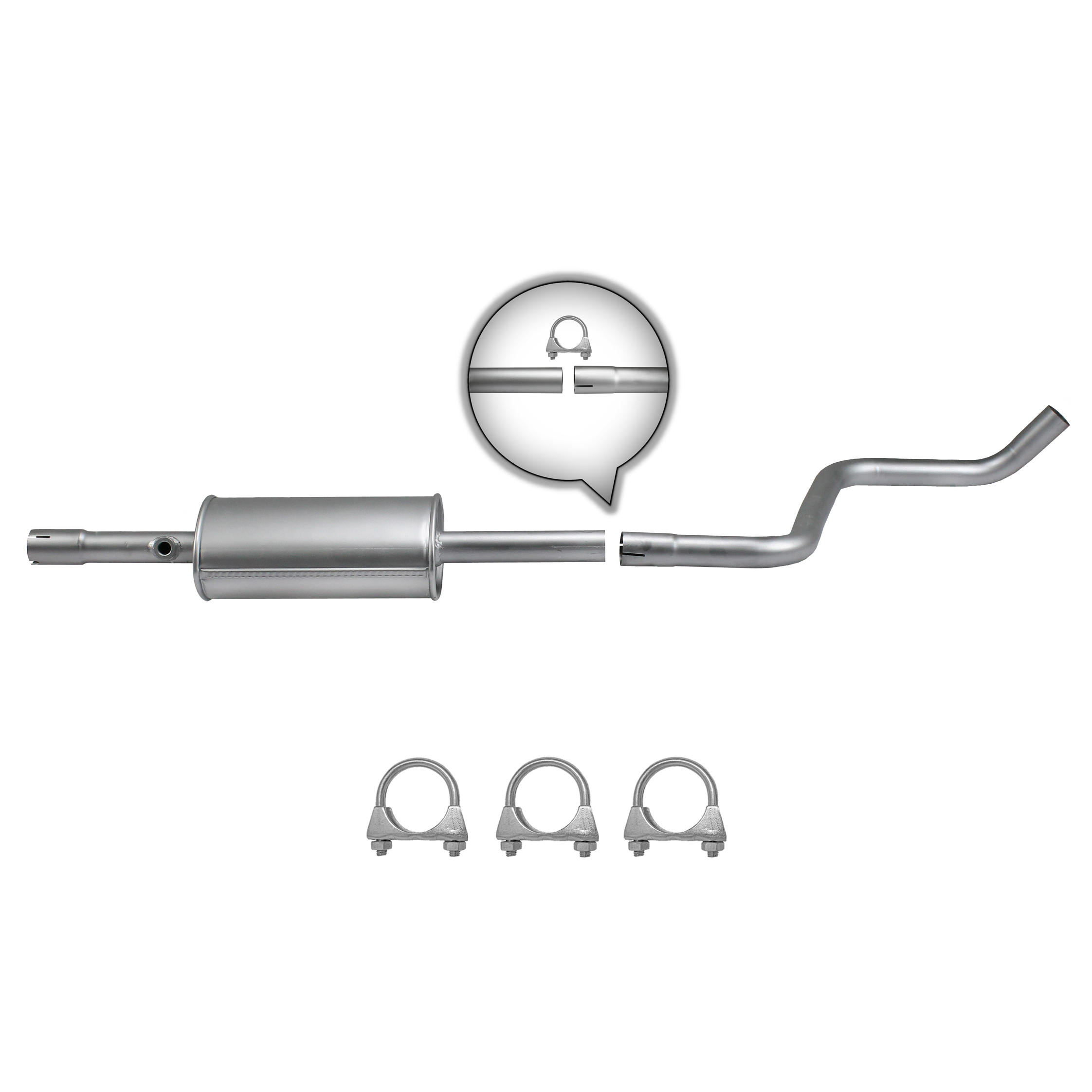 Mitteschalldämpfer für Smart 454 Forfour 1.5 & Mitsubishi Colt 1.5, Auspuff