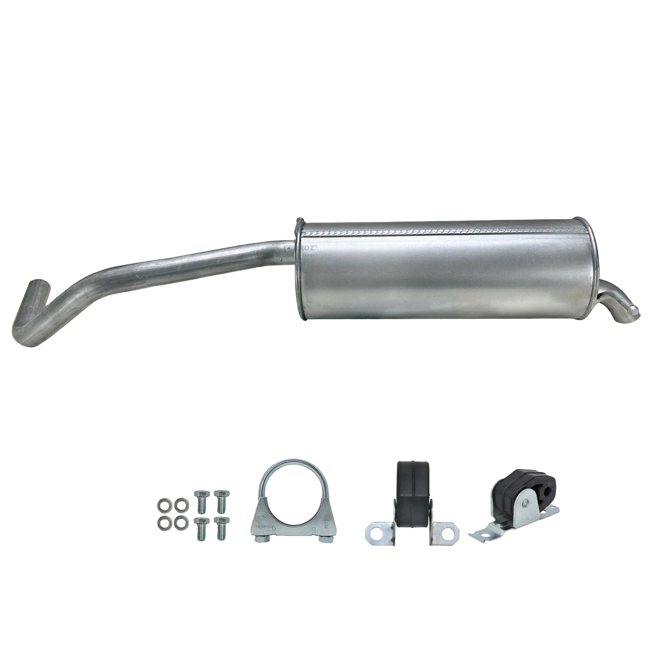Endschalldämpfer VW POLO 9N 1.2 Skoda Fabia 1.2 Schrägheck 2001-2005 Auspuff