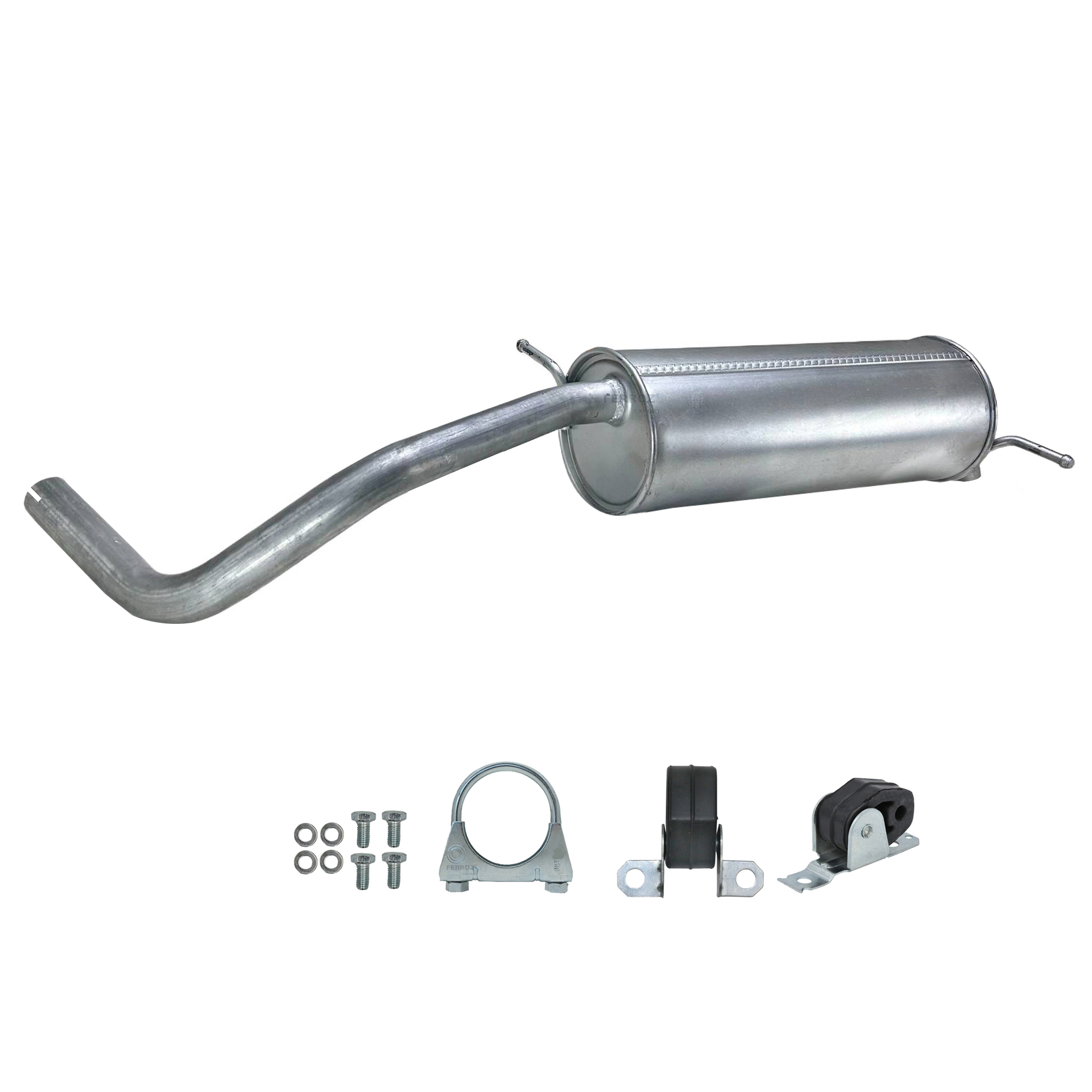 Endschalldämpfer VW POLO 9N 1.2 Skoda Fabia 1.2 Schrägheck 2001-2005 Auspuff – Bild 2