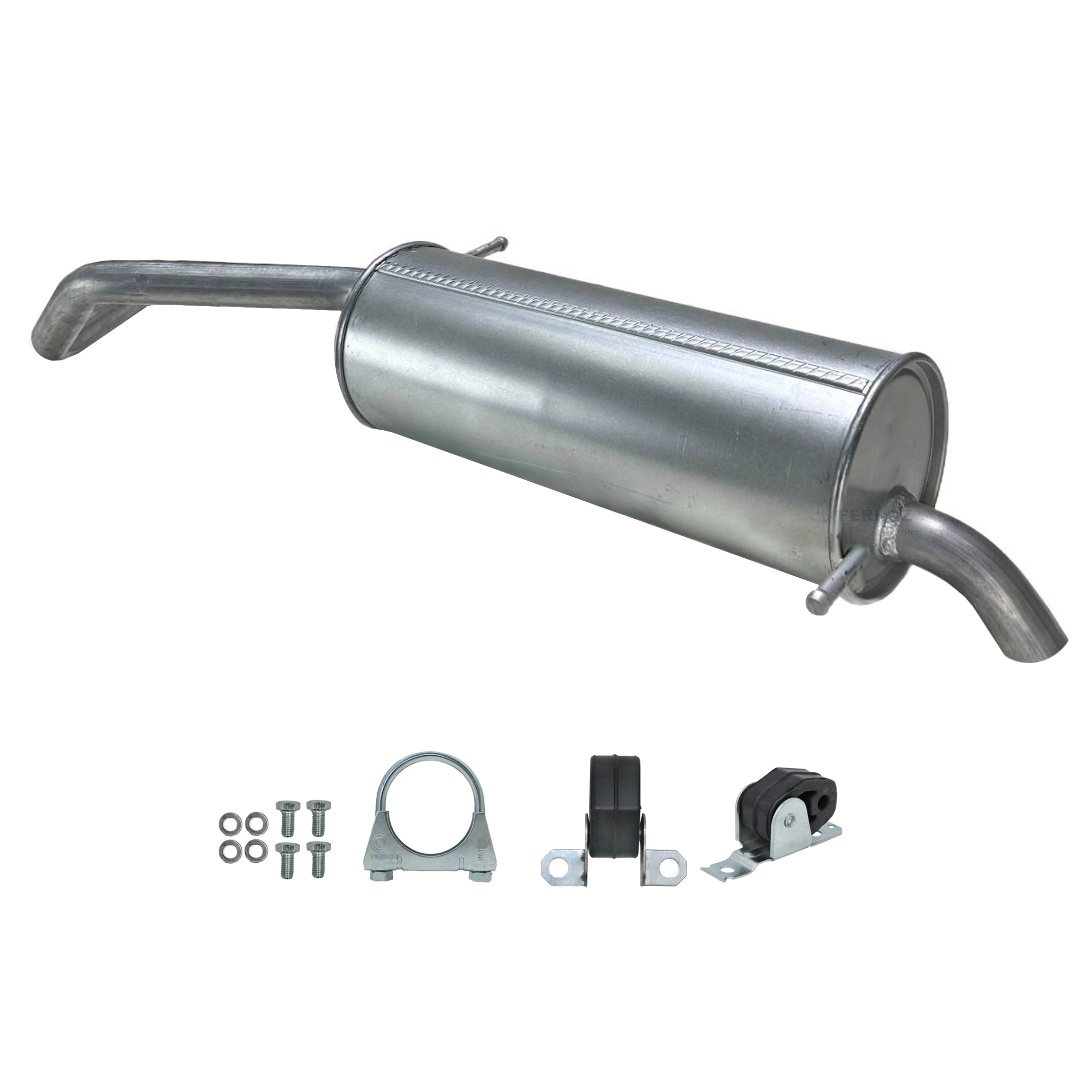 Endschalldämpfer VW POLO 9N 1.2 Skoda Fabia 1.2 Schrägheck 2001-2005 Auspuff – Bild 3