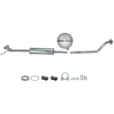 Auspuff Mittelschalldämpfer Opel Agila B 1.0 i, Suzuki Splash 1.0 i