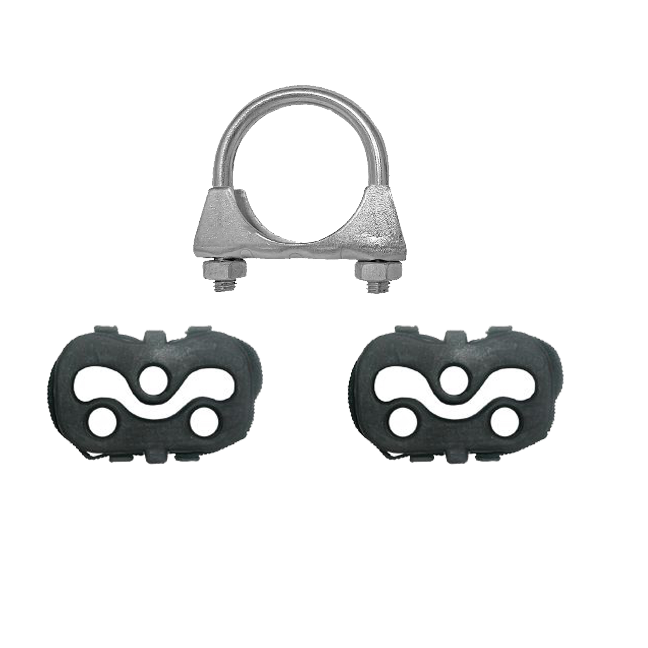 Montagesatz für Endschalldämpfer Opel Corsa E 1.3 CDTi 2014- Gummihalter, Klemme