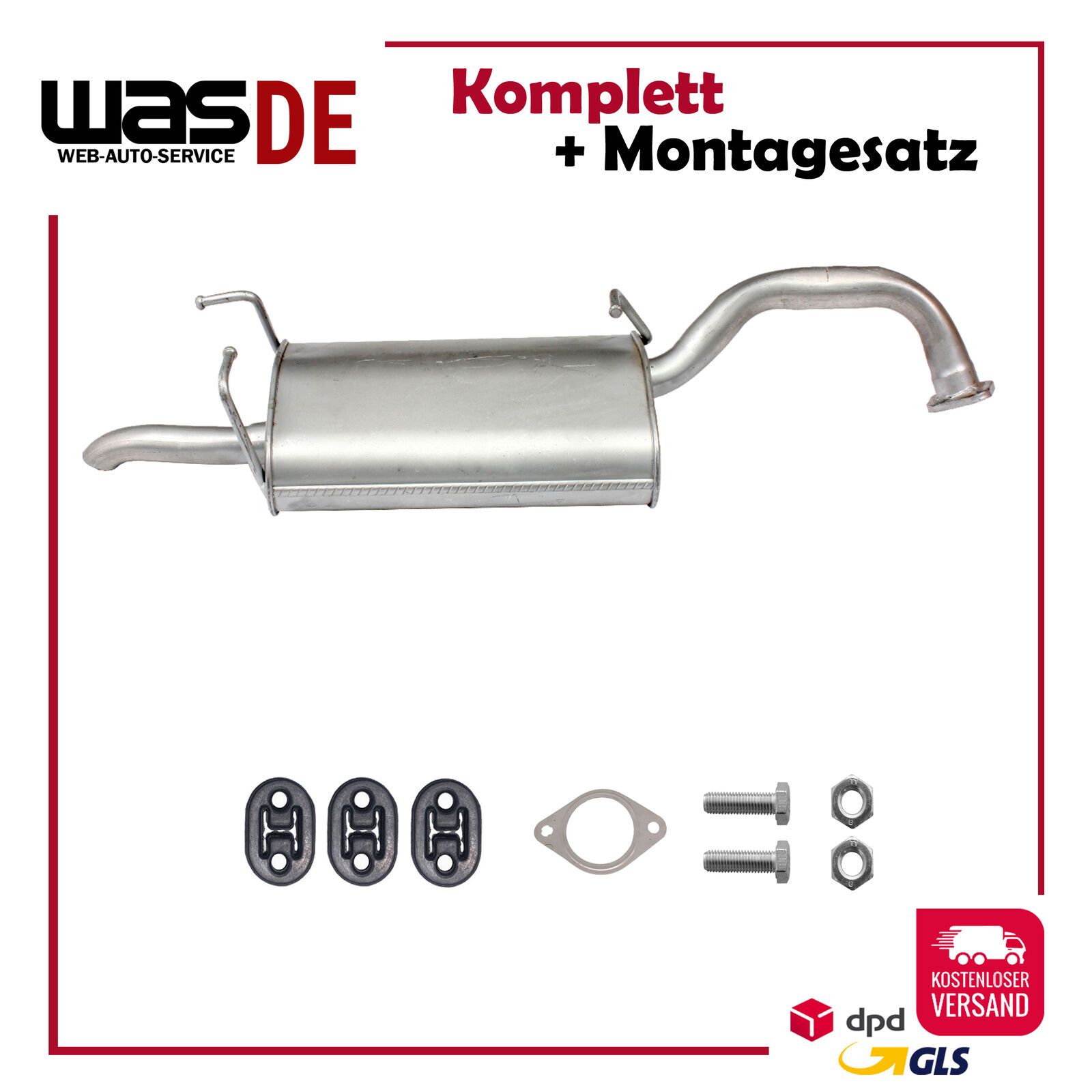Endschalldämpfer für Nissan Primera Traveller (WP12) 1.8 Auspuff