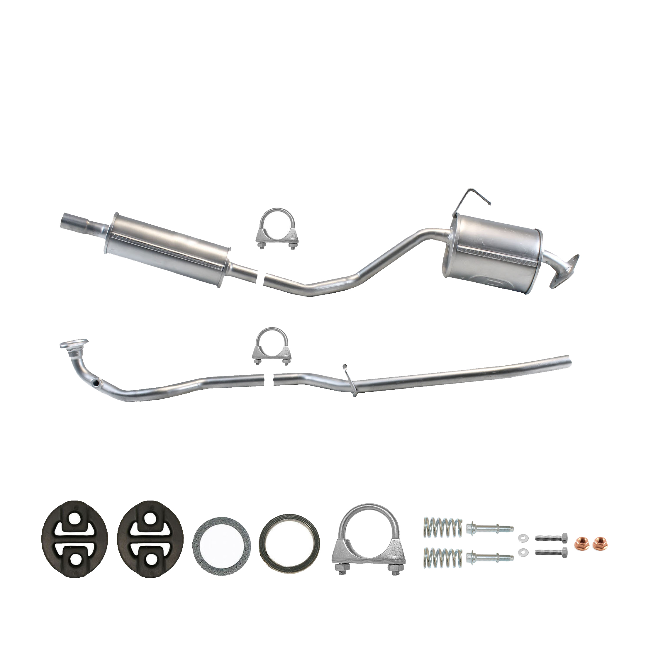 Abgasrohr + Mittelschalldämpfer für DAIHATSU TREVIS 1.0 58 PS ab. Bj. 2006- Auspuff