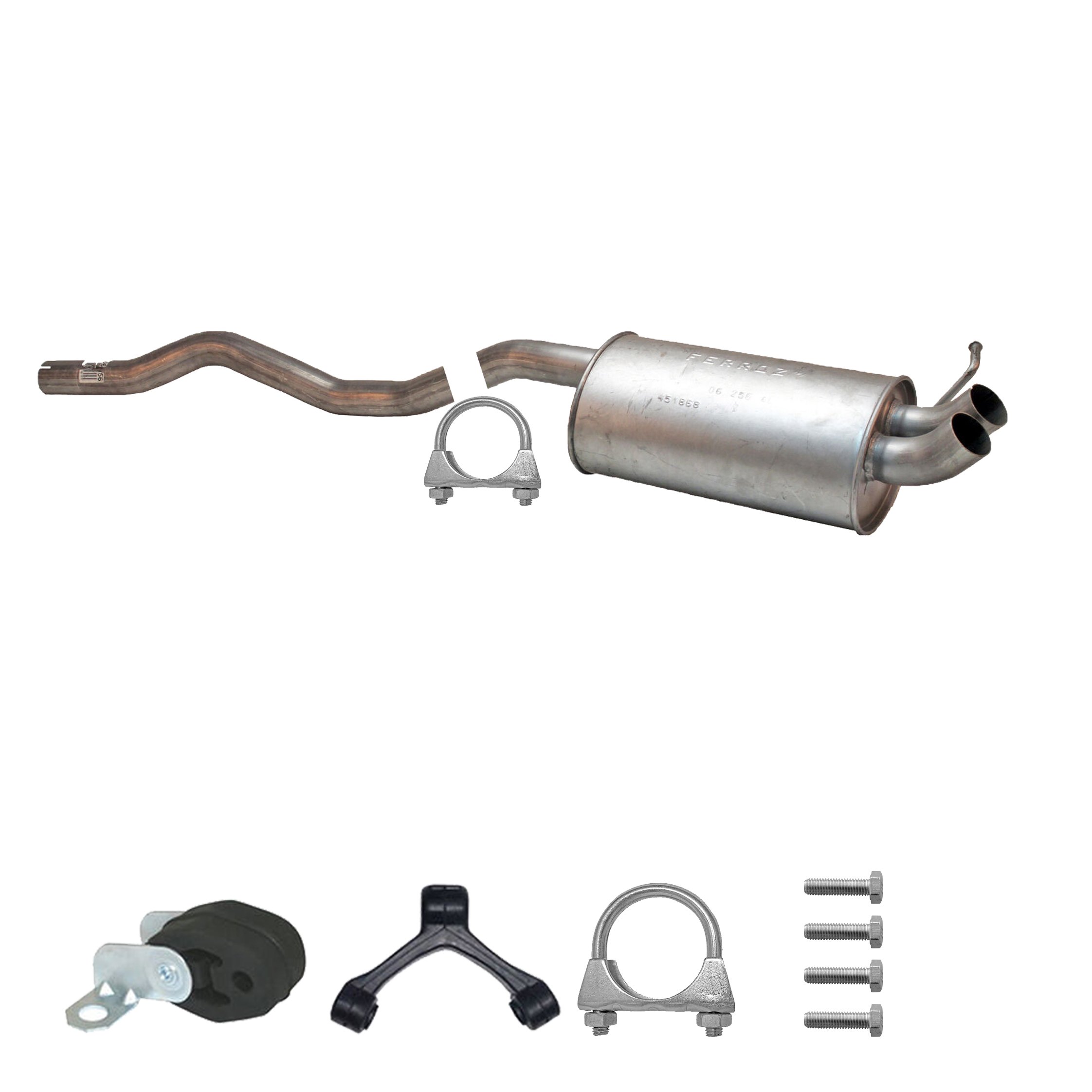 Endschalldämpfer VW Transporter T5 V 1.9 TDI Bus 2003-2009 Auspuff Endtopf