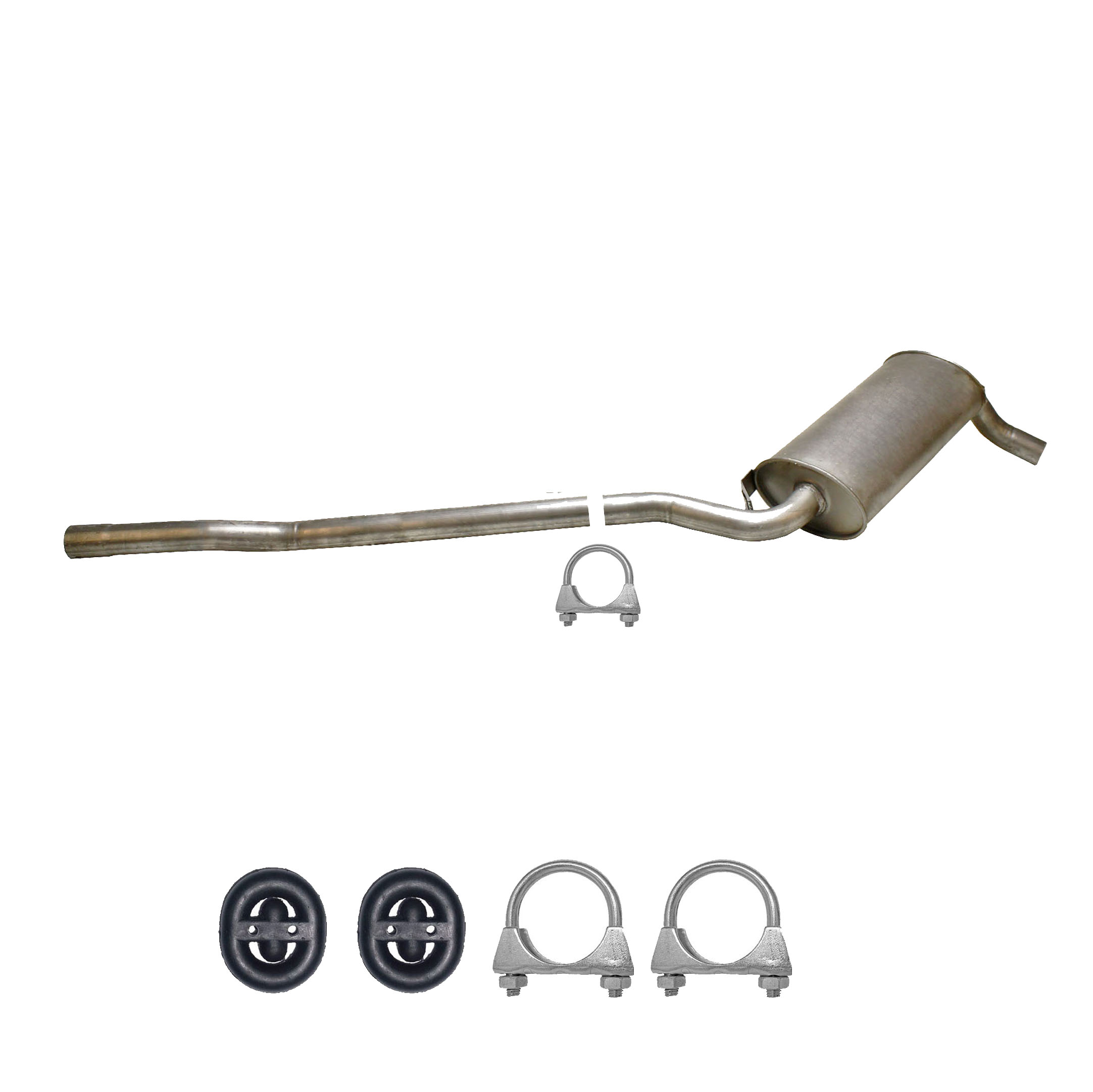 Mitteschalldämpfer Auspuff Audi 80 B3 90 Coupe 1.4, 1.6, 1.8, 2.0 +Anbaukit