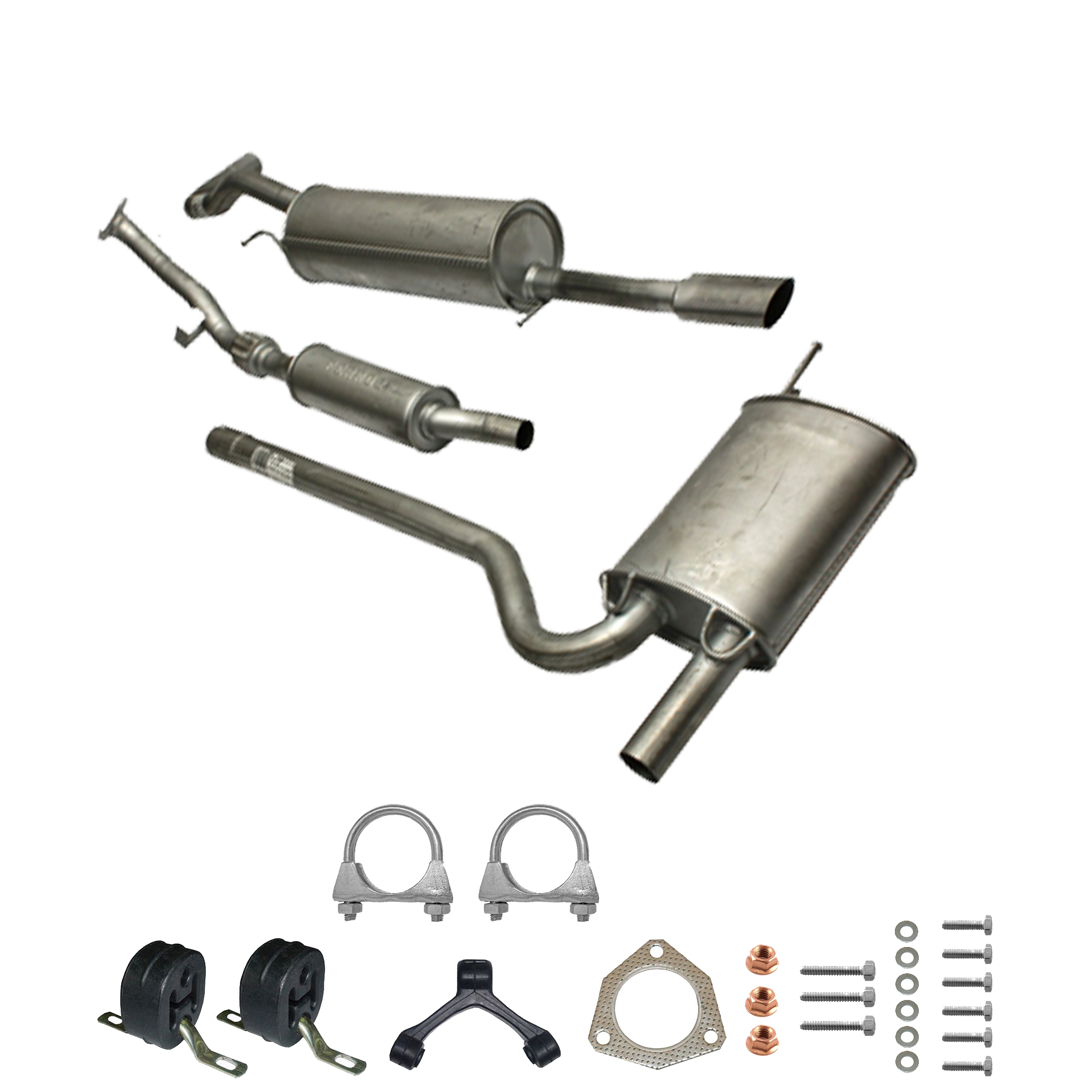 Komplette Auspuffanlage, Endschalldämpfer Auspuff für Audi A4 1.6