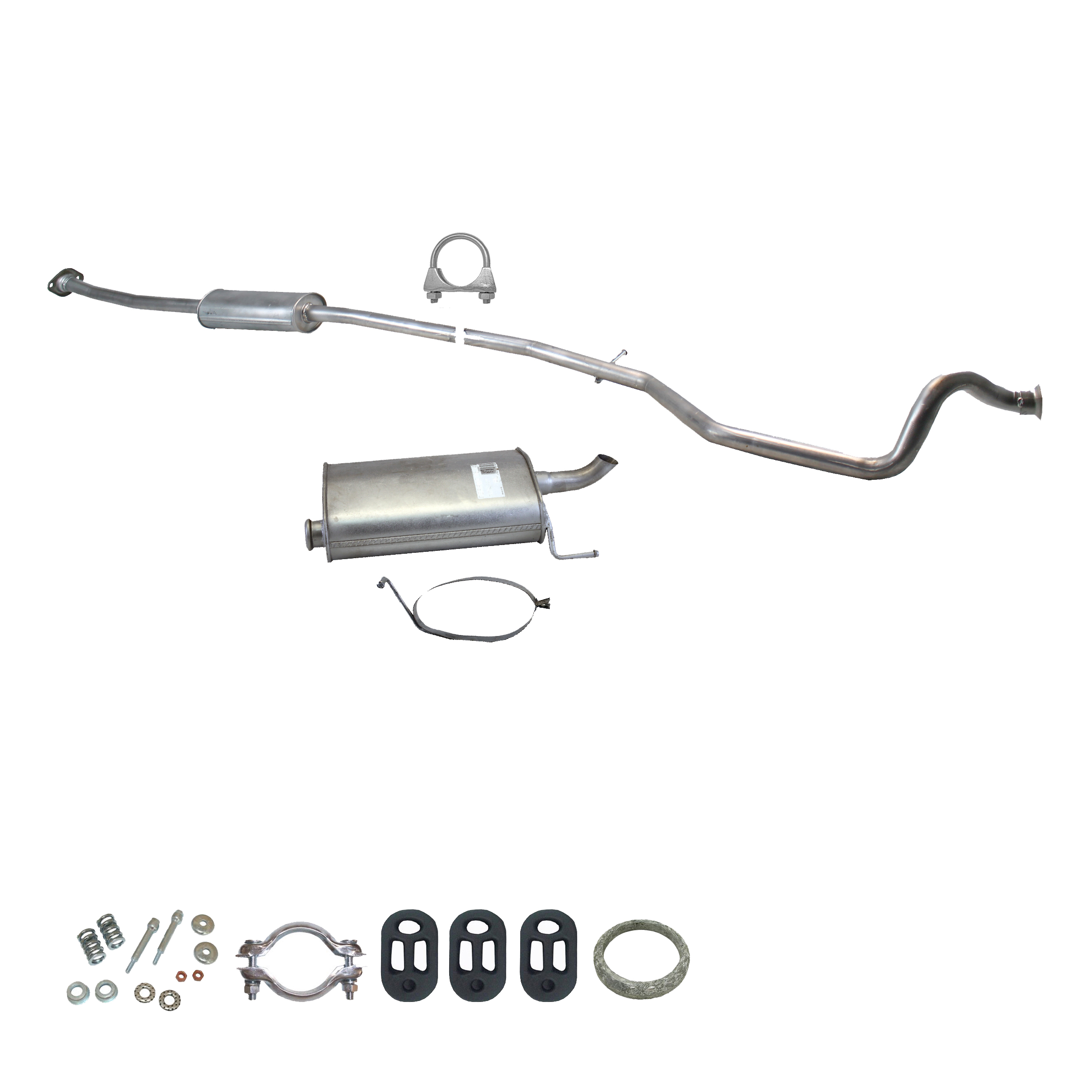 Auspuffanlage für PEUGEOT 206 Combi 1.1/1.4/1.6 60PS, 109PS ab. Bj. 2002- Auspuff