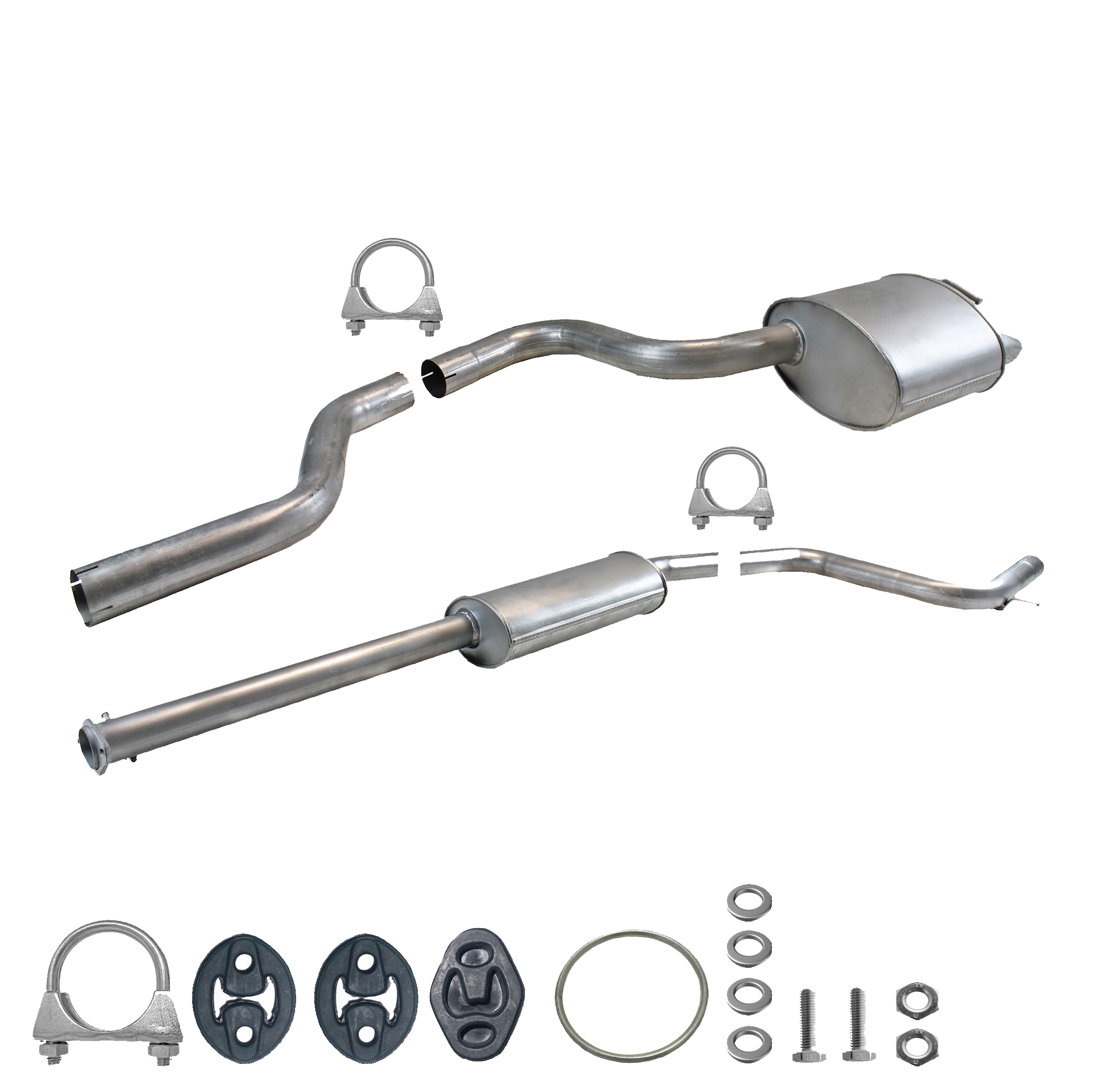 Auspuffanlage für Ford Mondeo MK3 III, 2.0/2.2 Schrägheck & Stufenheck, Auspuff