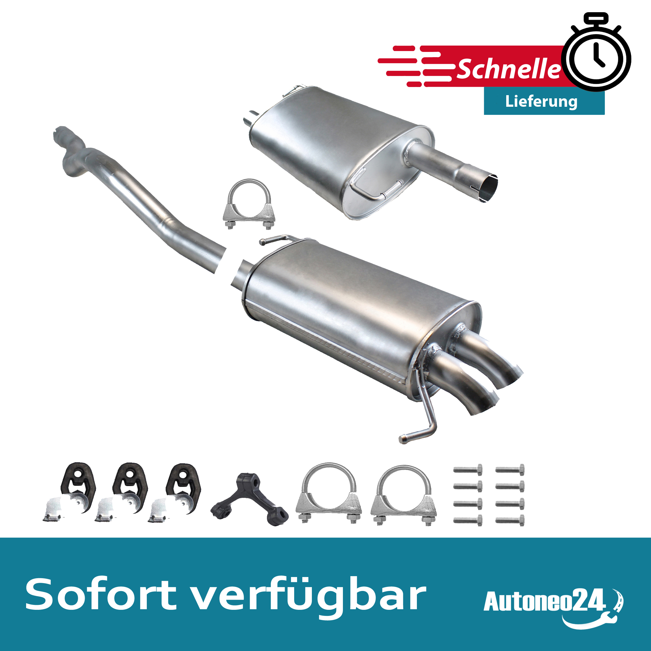 Auspuffanlage VW Transporter T5 &T6 2.0 TDI Multivan Auspuff