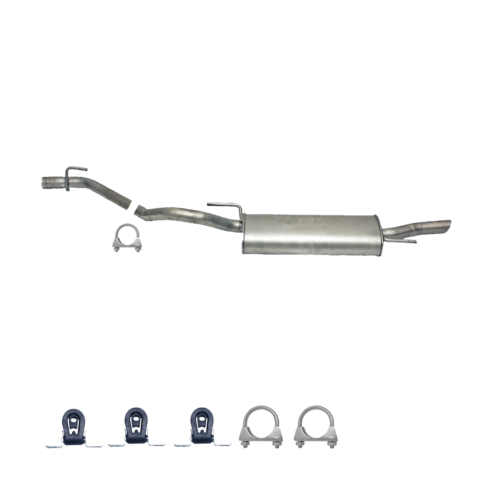 Auspuff Endtopf VW Golf III 1.4 1.6 1.8 & Golf III, IV Cabriolet 1.8 + Anbaukit