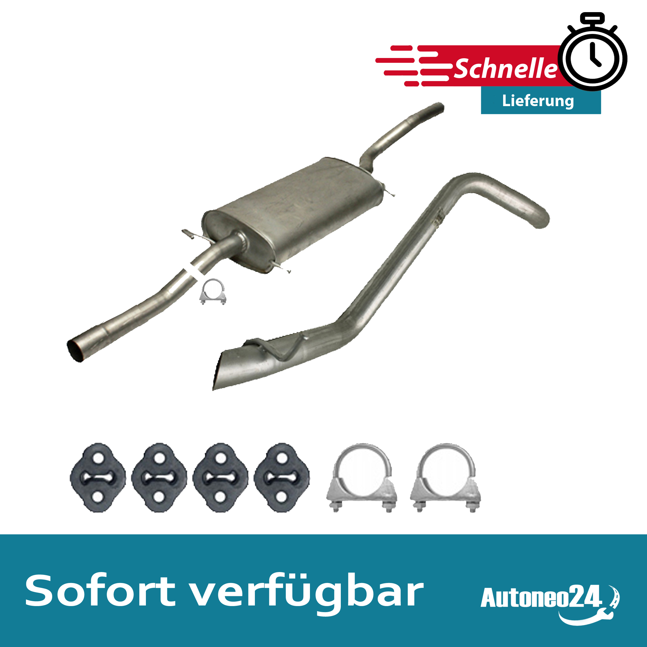 Auspuffanlage für MERCEDES-BENZ Vito W639 ab. 2003-, Auspuff