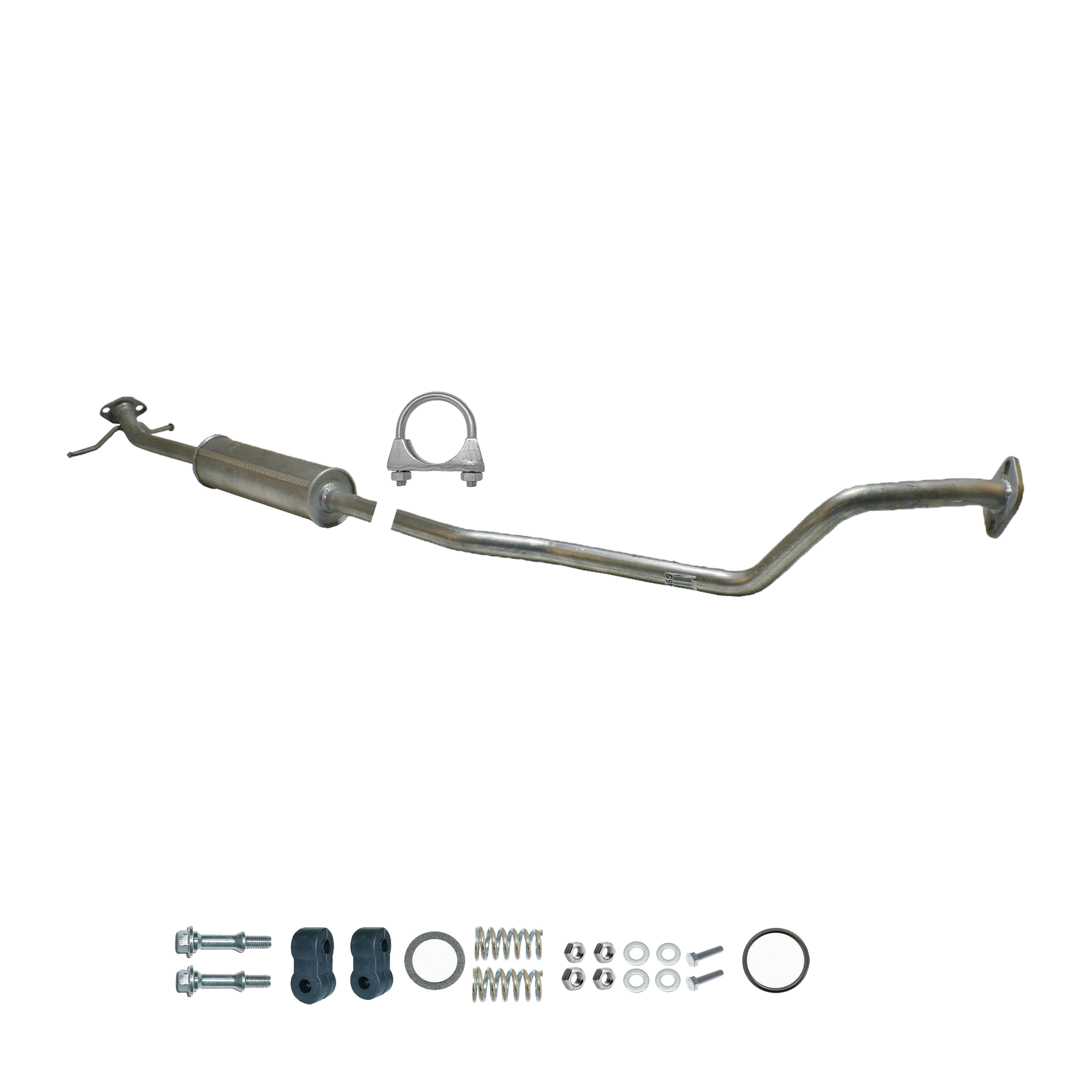 Auspuff Mittelschalldämpfer Opel Agila B 1.0 i, Suzuki Splash 1.0 i