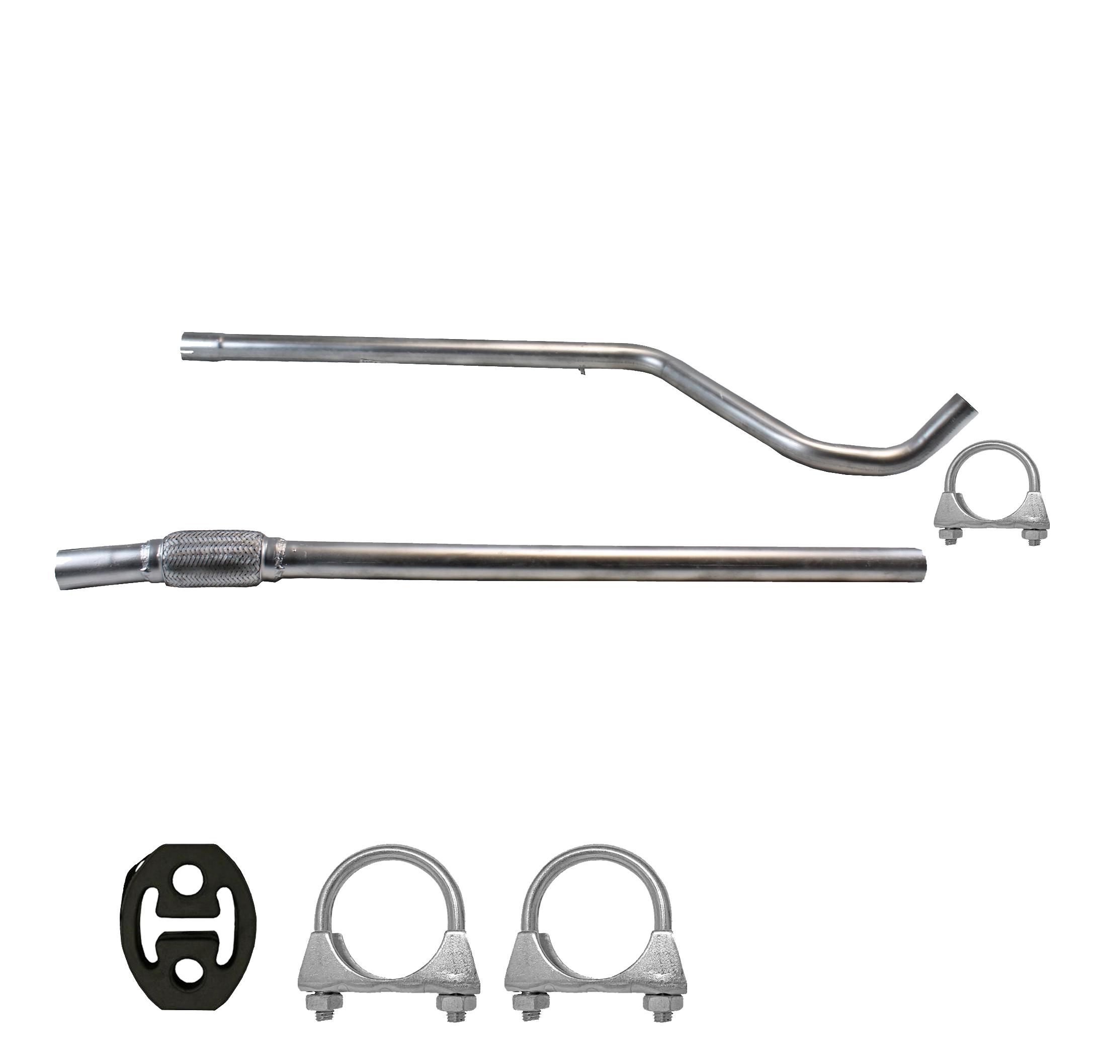 Mittelrohr Flexrohr Fiat Panda 2 II 1.1 & 1.2i 2003-2017 + Anbaukit