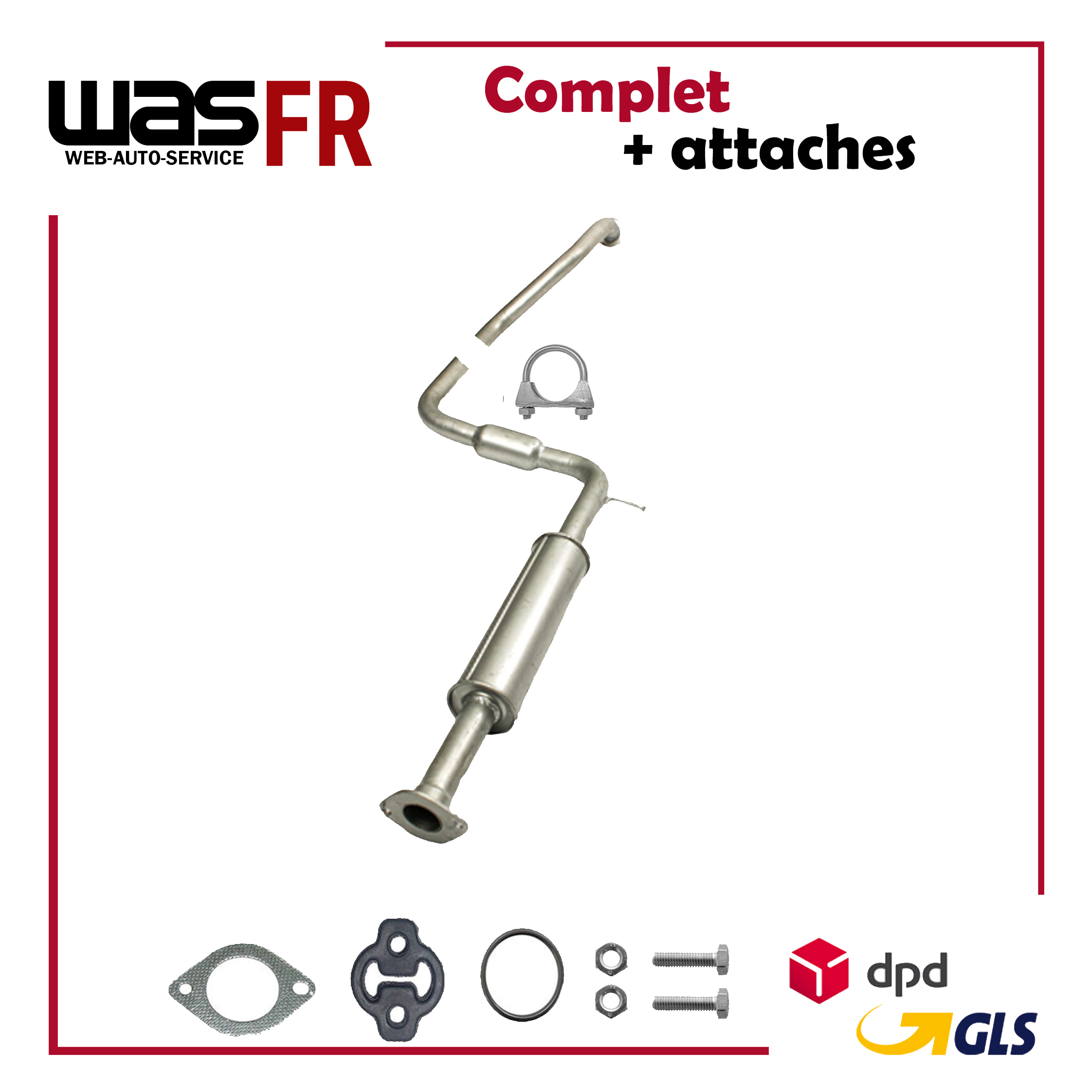 Mittelschalldämpfer für Nissan Primera (P11) 2.0 16V 131PS/140PS ab. 1996-
