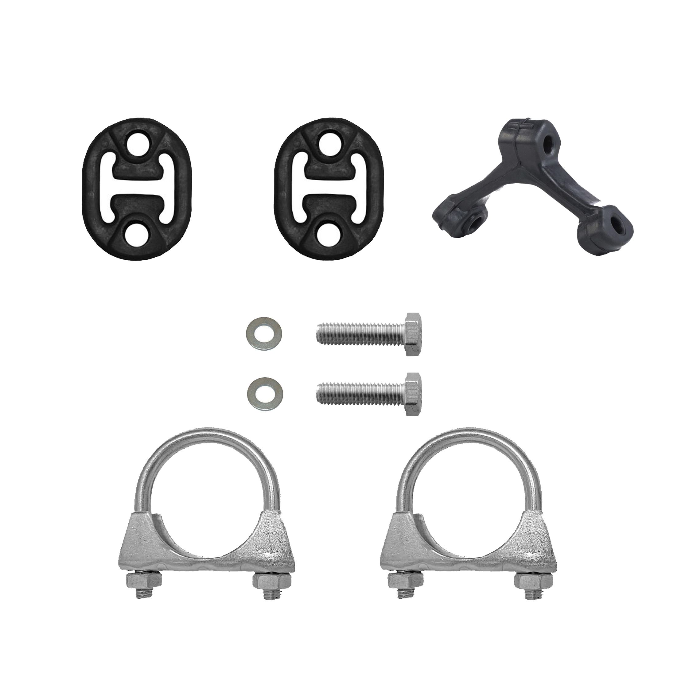 Montagesatz für Endschalldämpfer + Mittelschalldämpfer VW Caddy 2004-