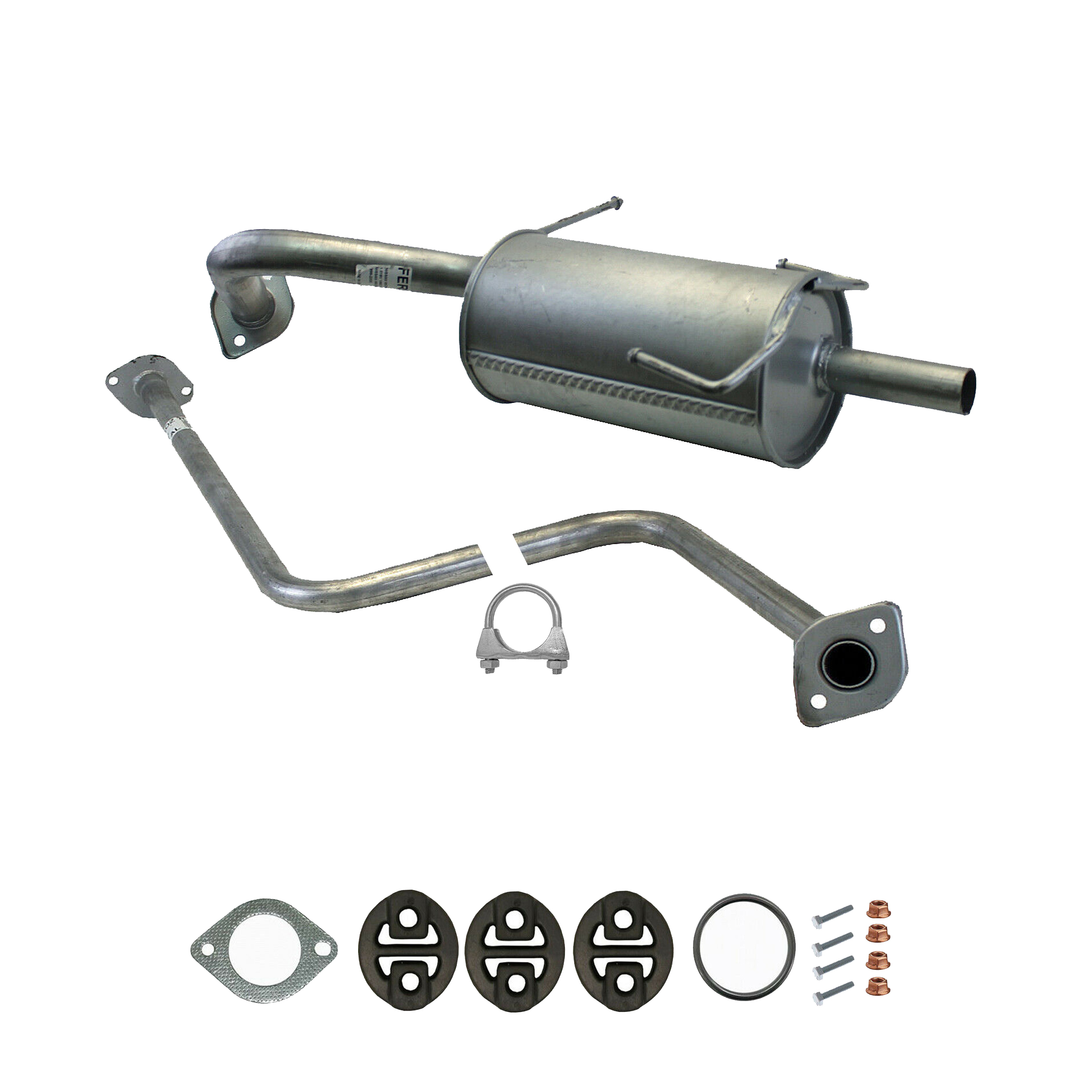 Komplette Auspuffanlage ab Kat für Nissan Micra 2 (K11) 1.0i 1.3i 16V BJ 92-00