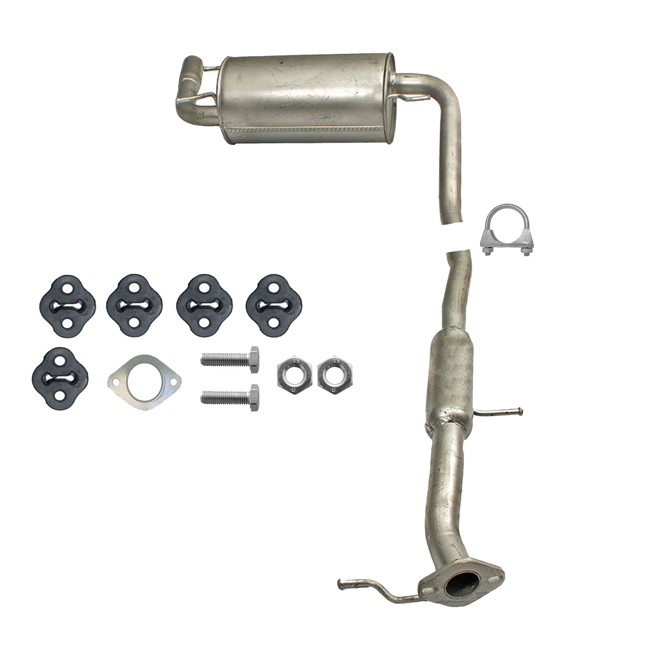 Auspuff ab Kat Endschalldämpfer Mazda MX-5 I (NA) 1.6 & 1.8 inkl. Anbaukit