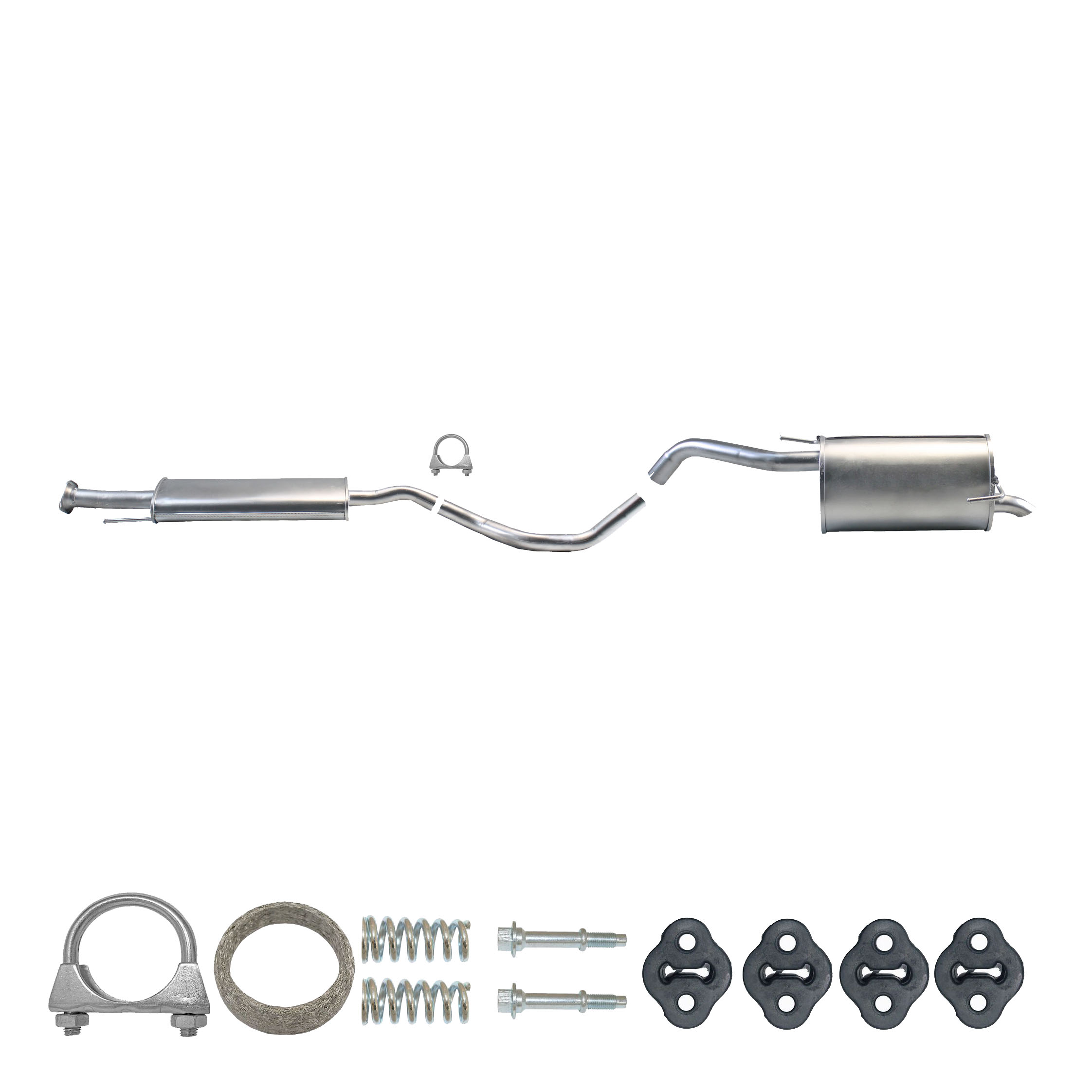 Komplette Auspuffanlage ab Kat Citroen C1, Toyota Aygo, Peugeot 107 1.0 Auspuff