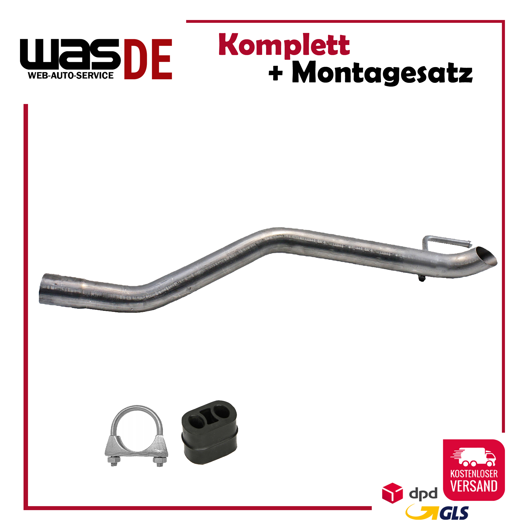 Abgasrohr für OPEL ASTRA J 1.4 Caravan 101PS, Auspuff