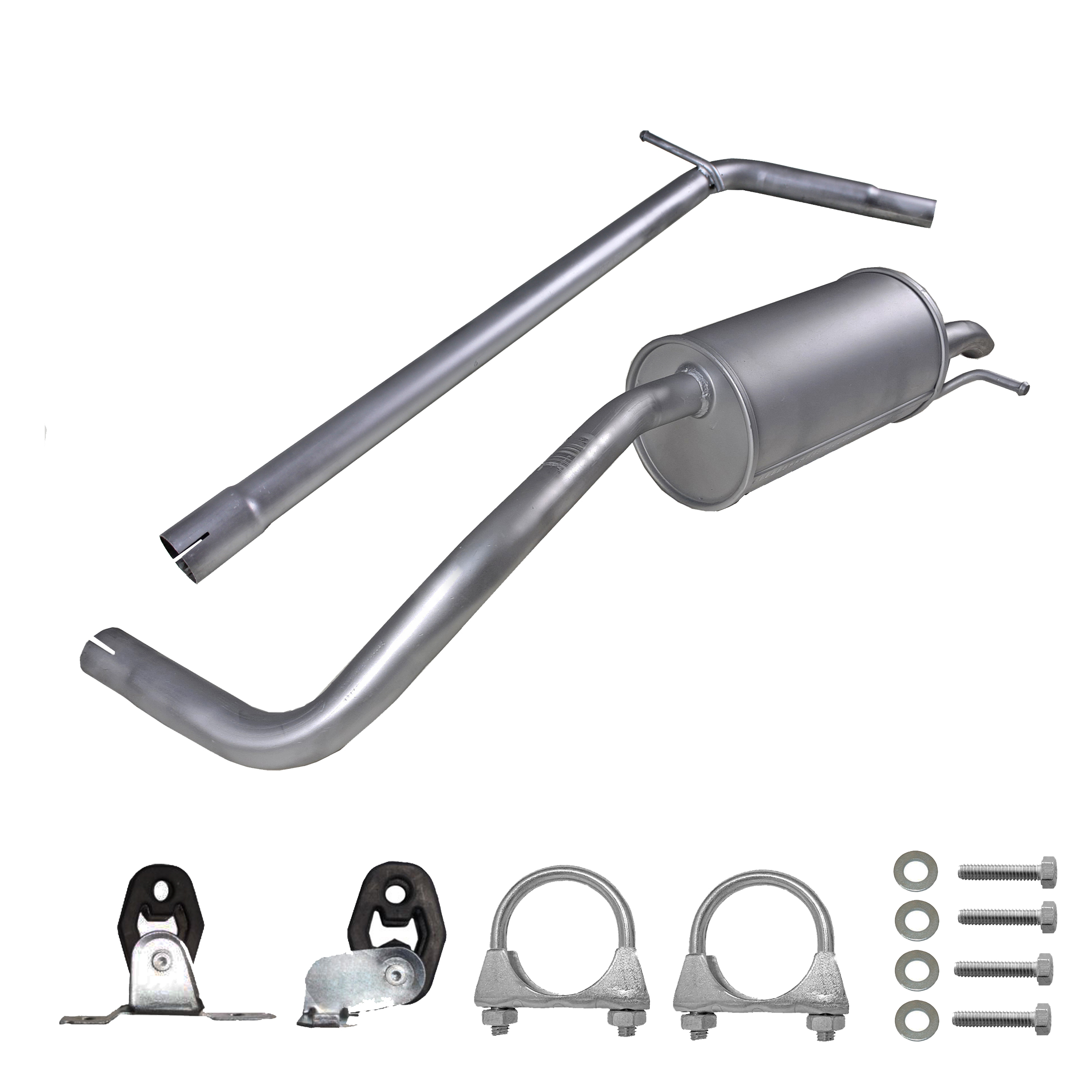 Auspuff VW FOX 1.2 2005-2011 Rohr+Endschalldämpfer Auspuffanlage