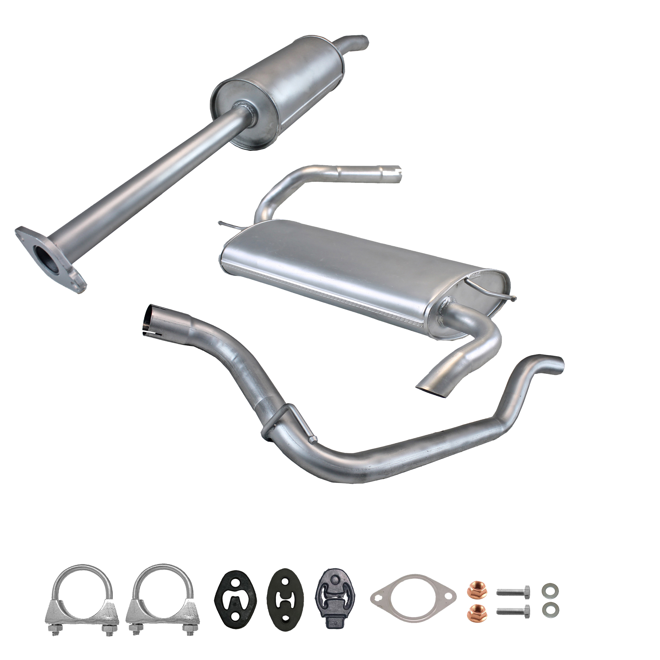 Auspuffanlage + Montagesatz für FORD FOCUS Schrägheck 1.6 125 PS 2011- Auspuff