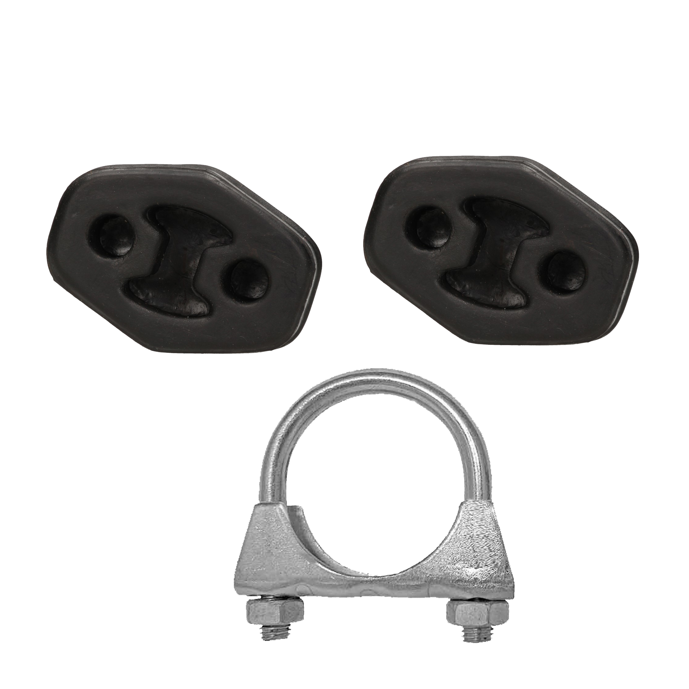 Montagesatz für Endschalldämpfer Ford Fiesta V, Auspuffhalter, Klemme
