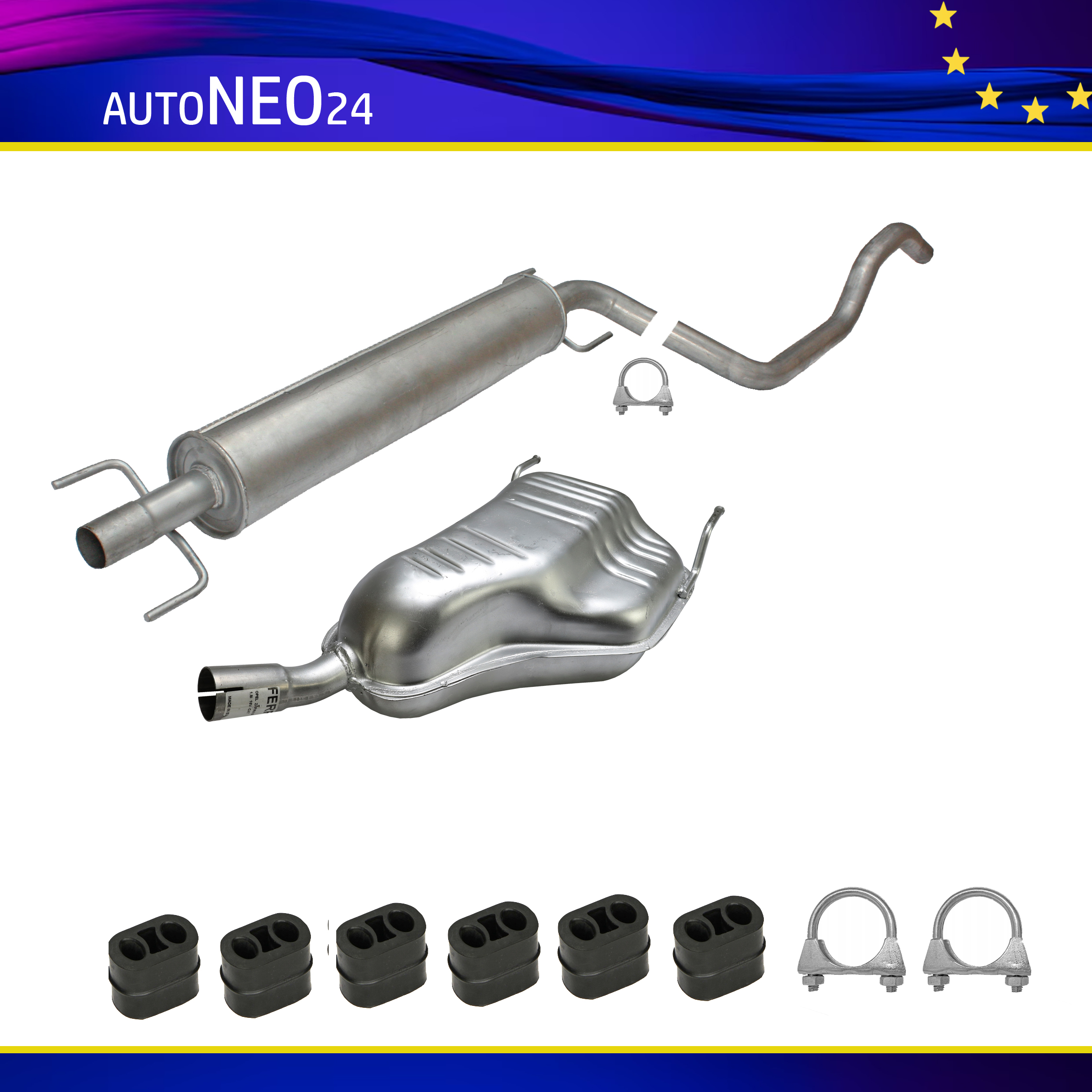 Auspuffanlage für OPEL ZAFIRA B 1.6/1.8/2.2 ab. 2005-, Auspuff