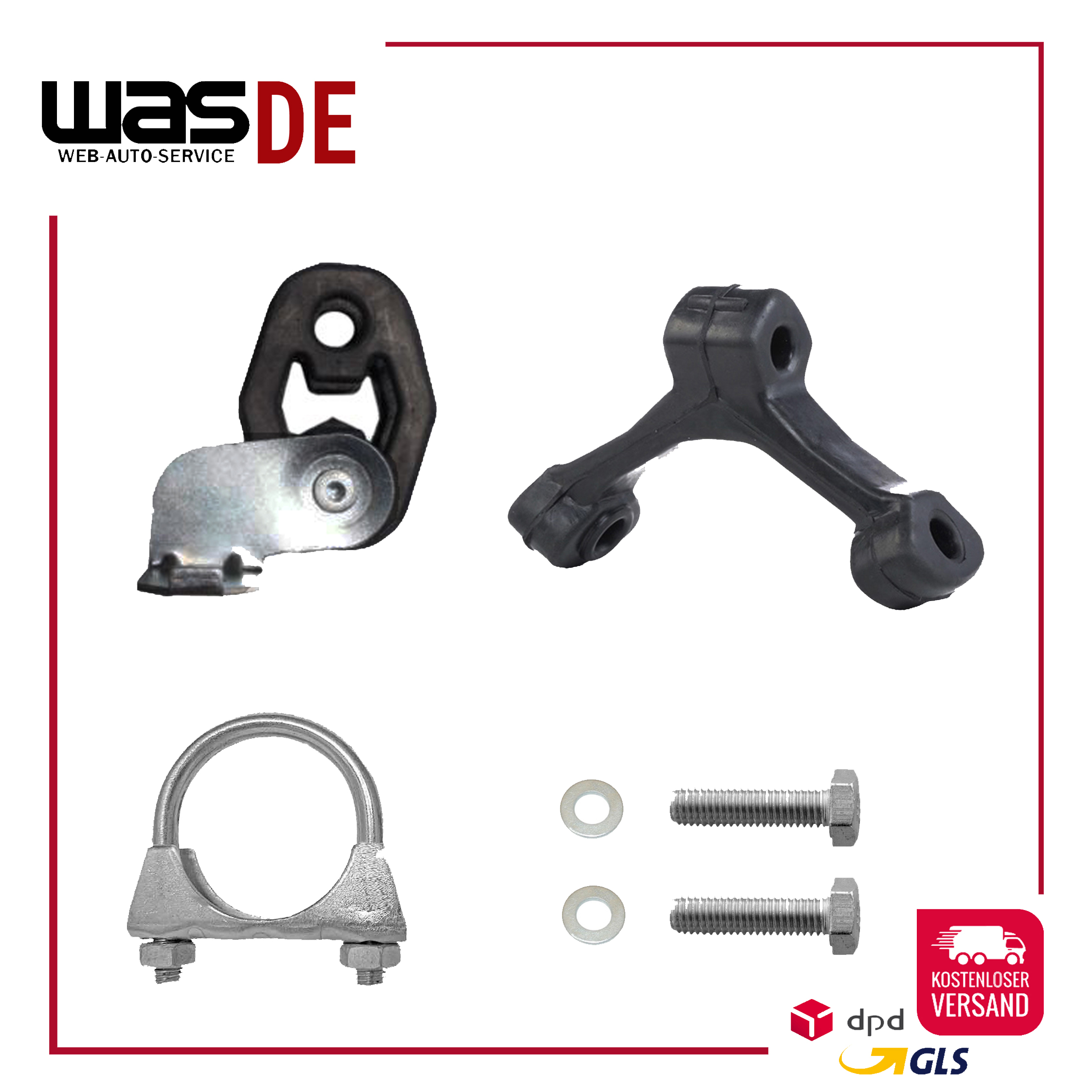 Montagesatz für Endschalldämpfer VW Polo 6R 1.2 TSI 2009- & AUDI A1 1.2 2010 – Bild 5