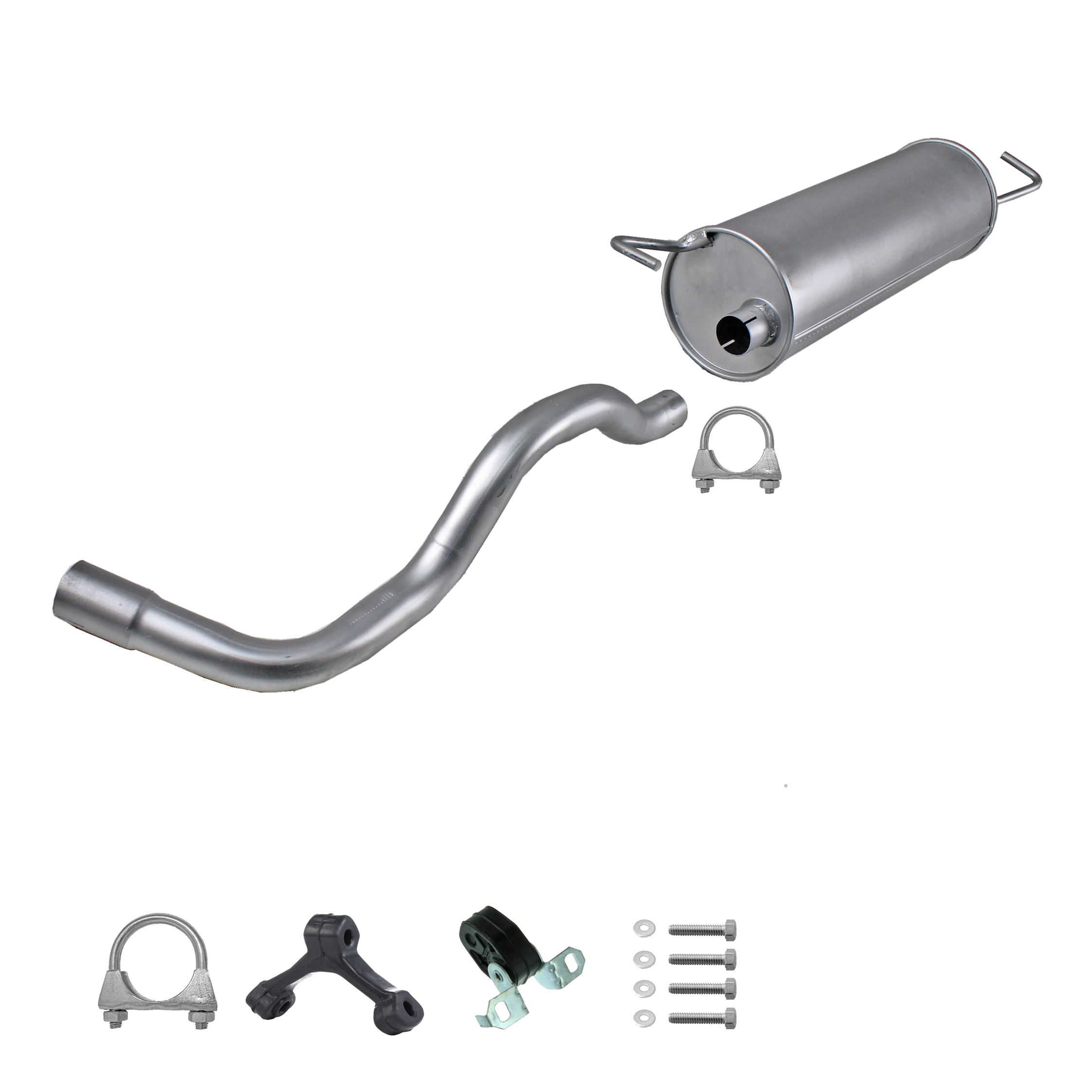 Auspuff Seat Leon 1999-2006 1.6 16V - 1.9 SDi 1M1 Endschalldämpfer + Montagesatz – Bild 2
