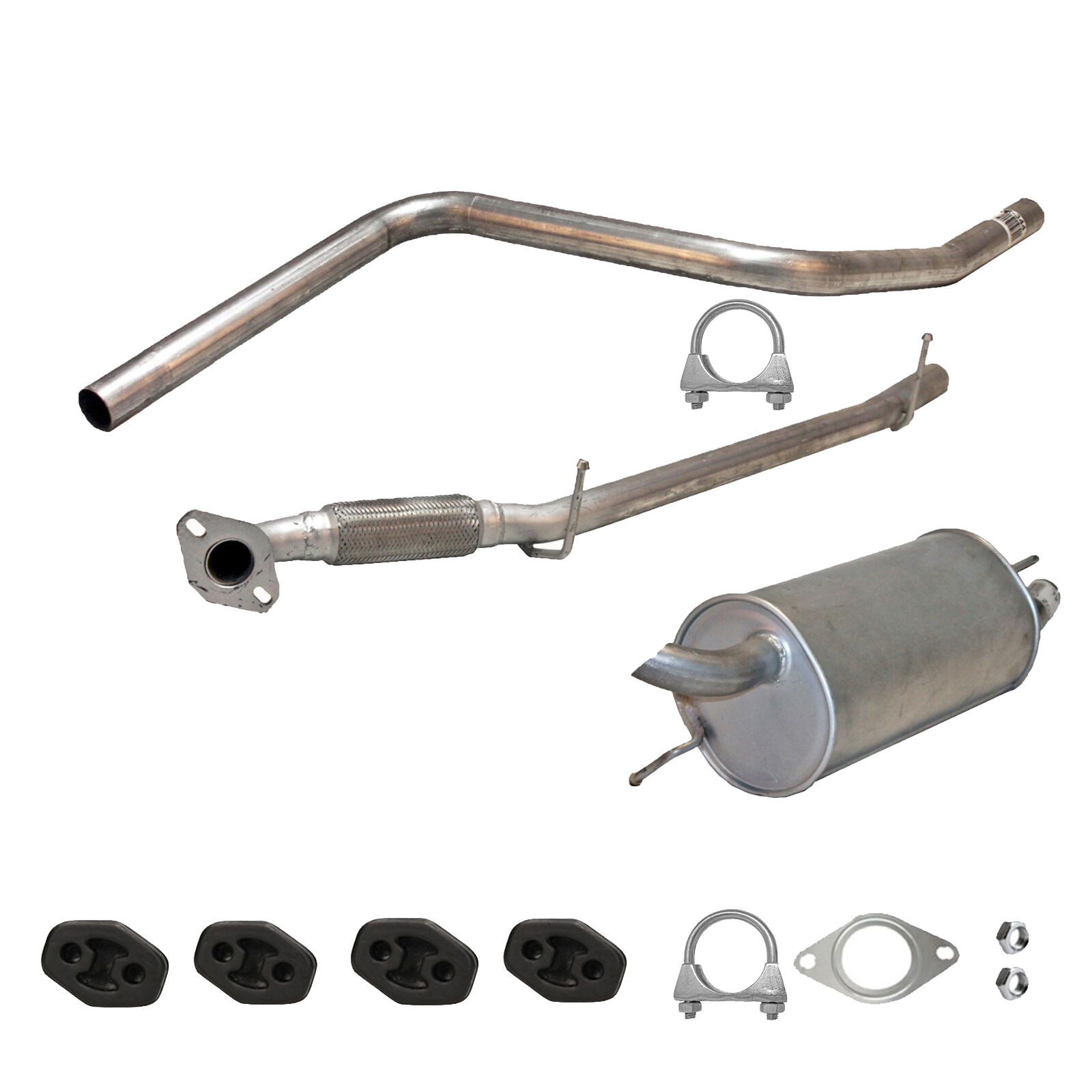 Komplette Auspuffanlage ab Kat Ford Fiesta V 1.25, 1.3, 1.4 16V Mazda 2 1.25 1.4